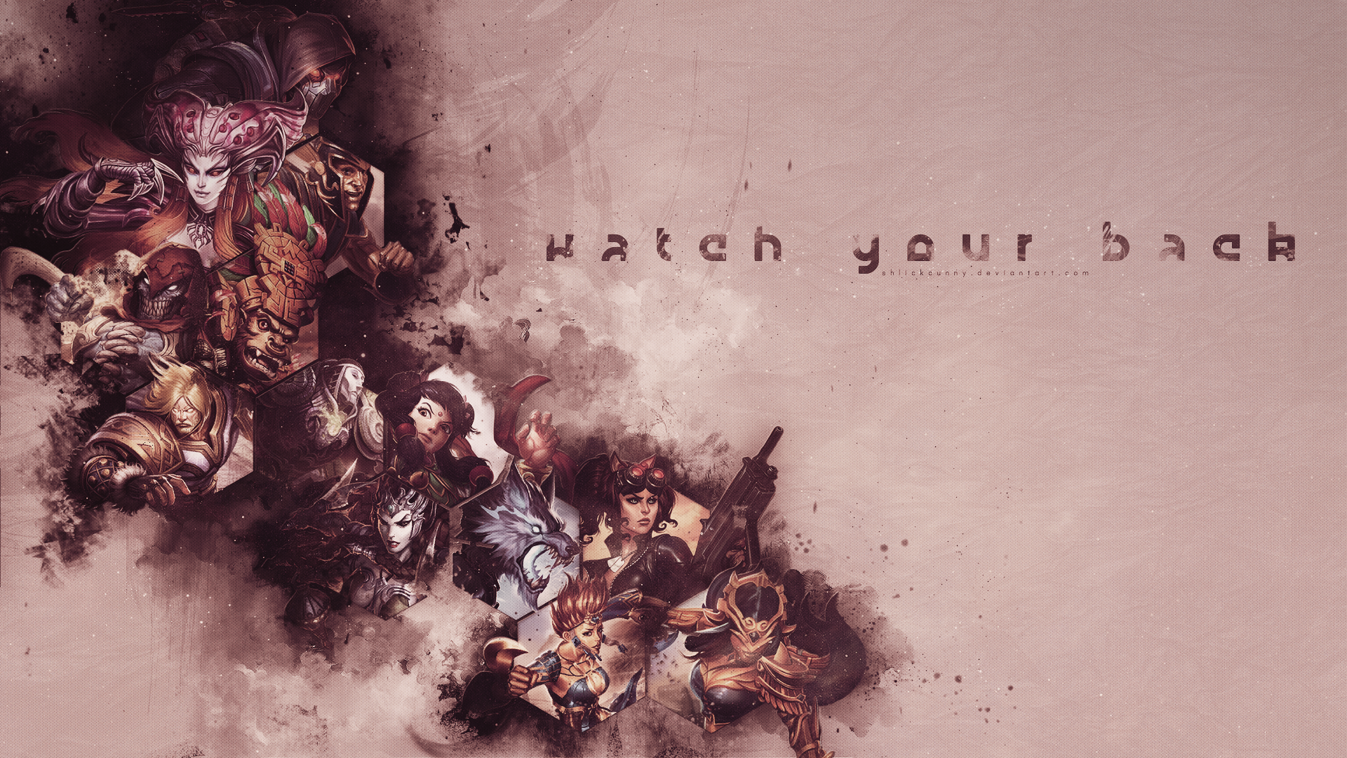 Characters from Smite MOBA game HD Wallpaper