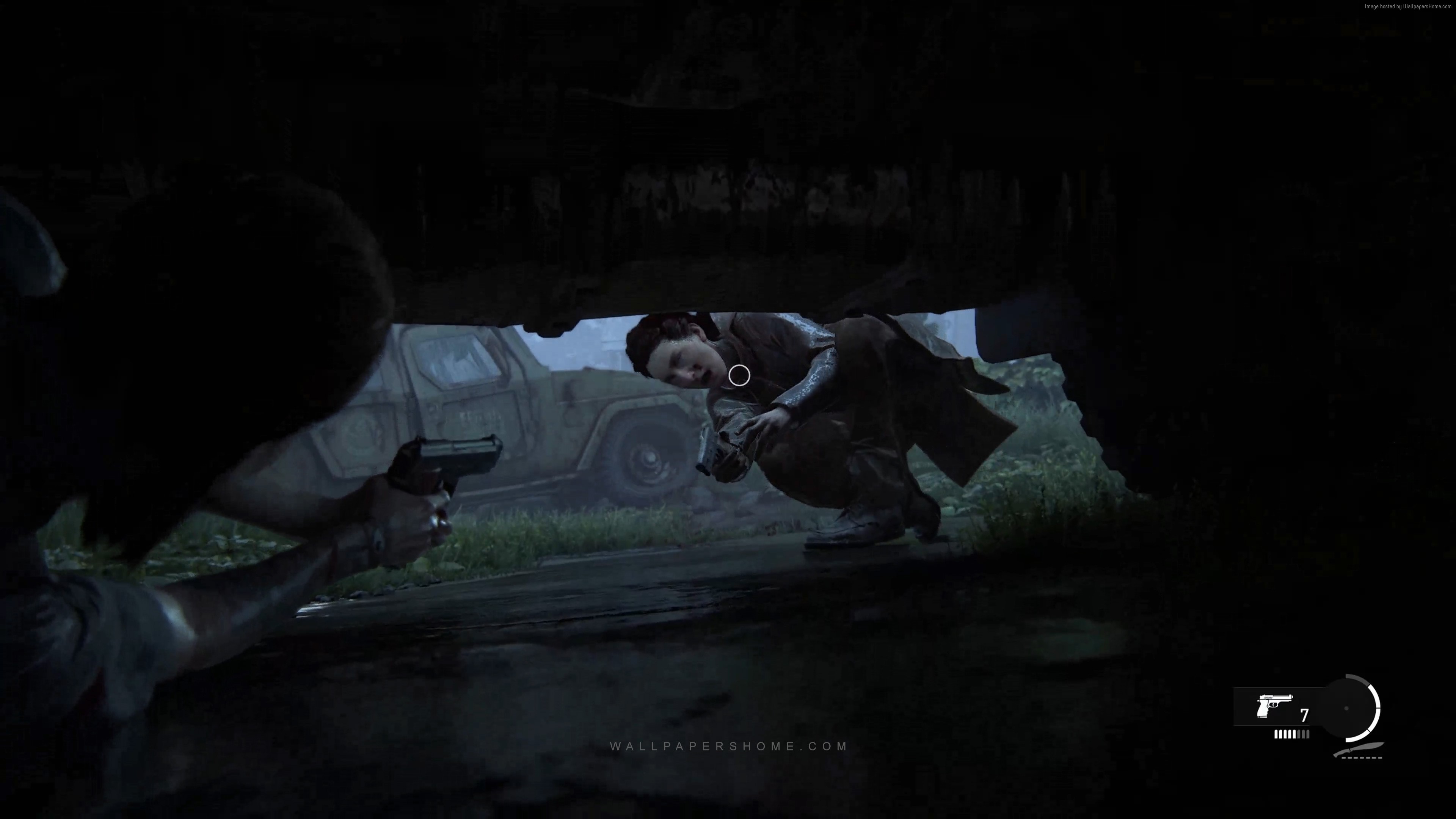 Ellie from The Last of Us: Part 2 aiming a gun HD Wallpaper