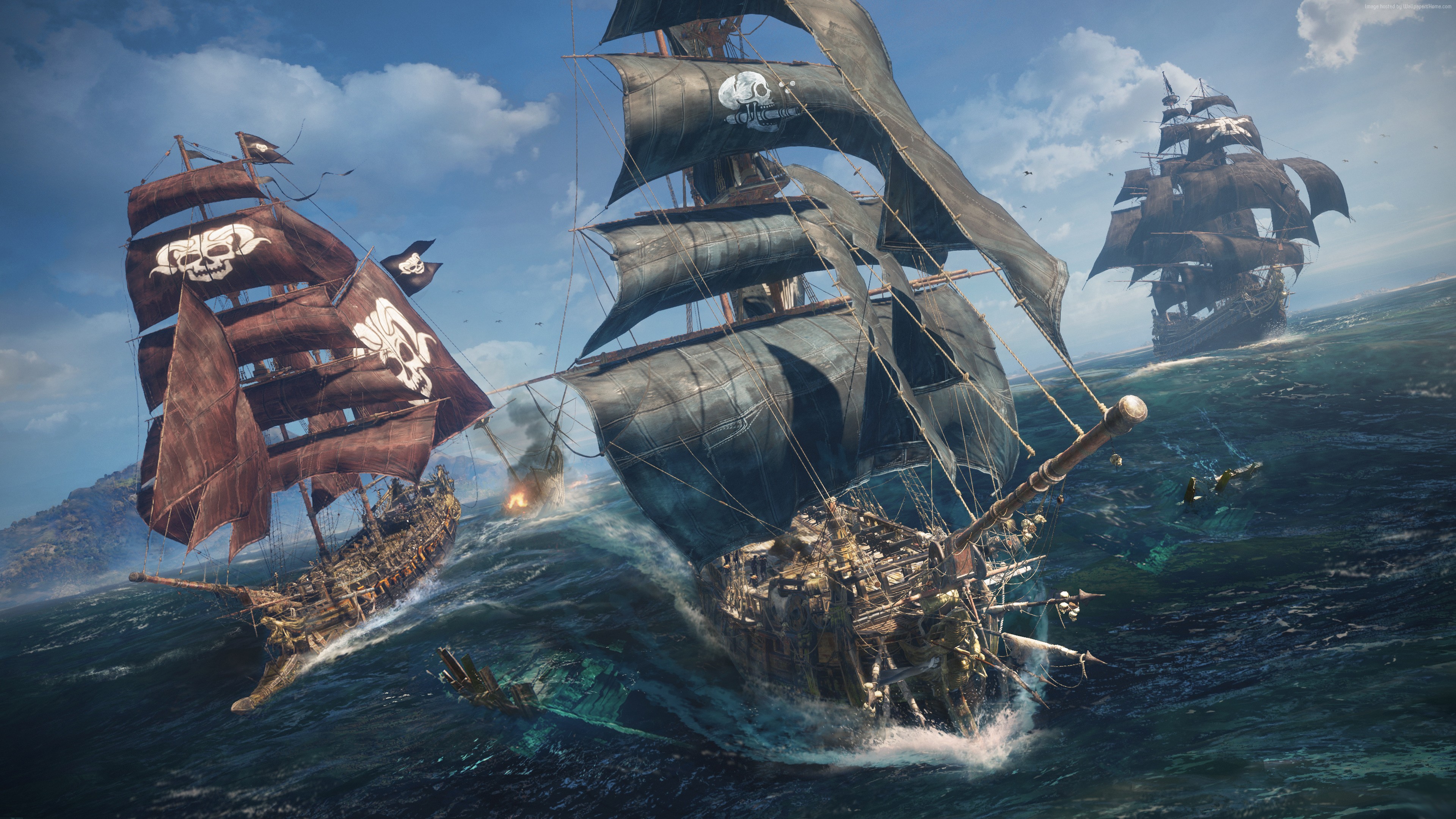 Skull & Bones 4K screenshot HD Wallpaper