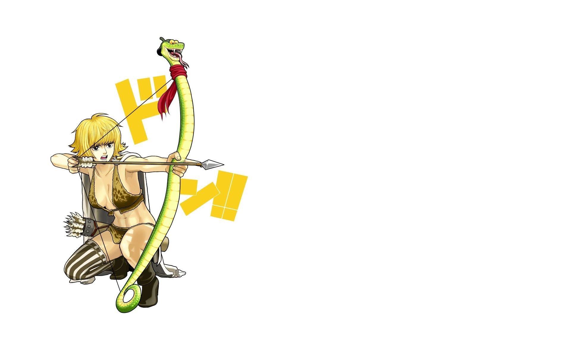 Boa Hancock from One Piece with a snake bow HD Wallpaper