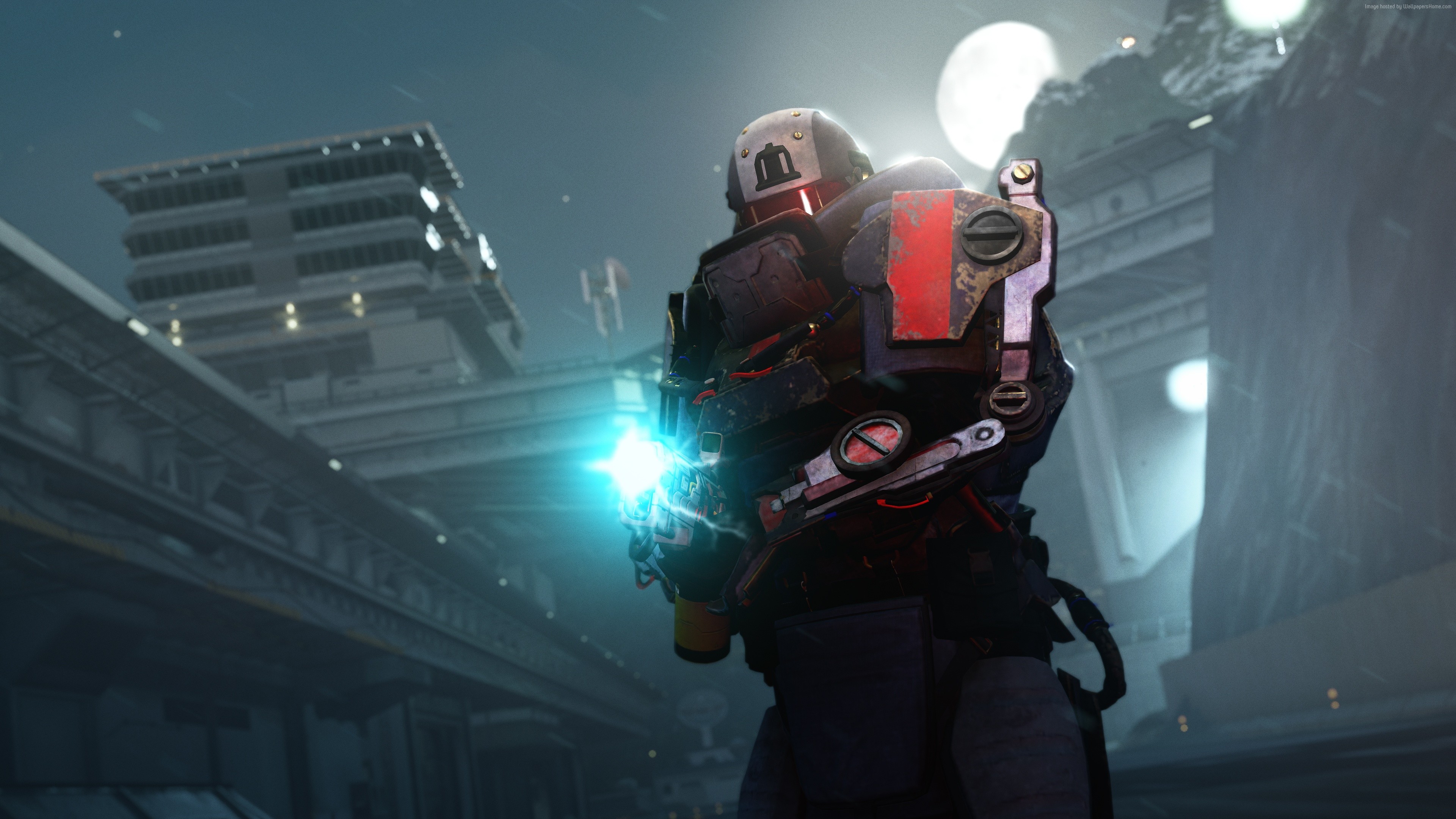 Soldier with glowing weapon in Just Cause 4 HD Wallpaper