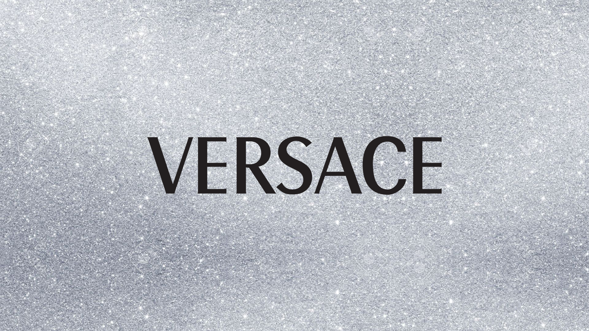 Versace logo on a glitter background HD Wallpaper