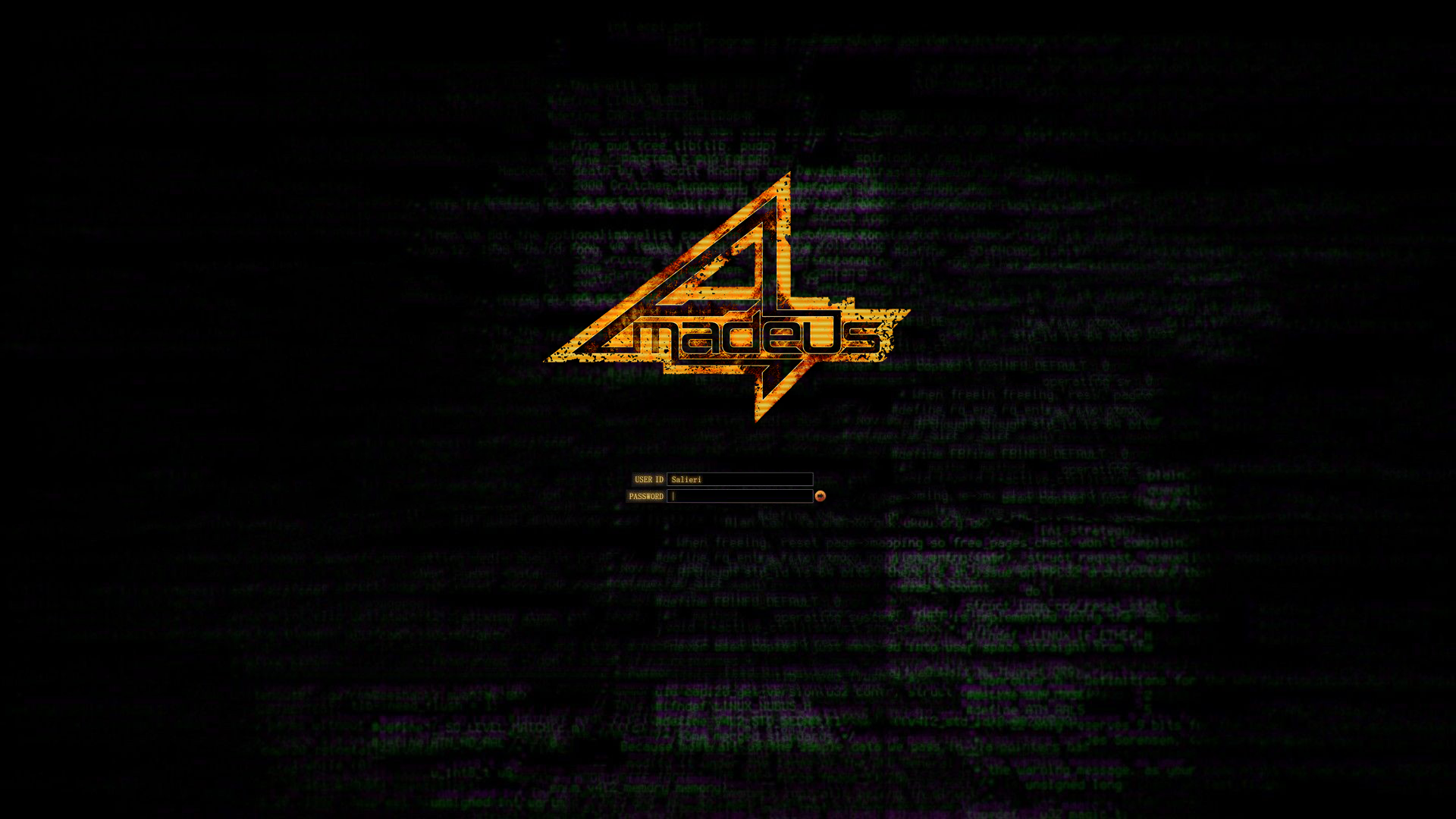 Amadeus 4 logo with login fields HD Wallpaper