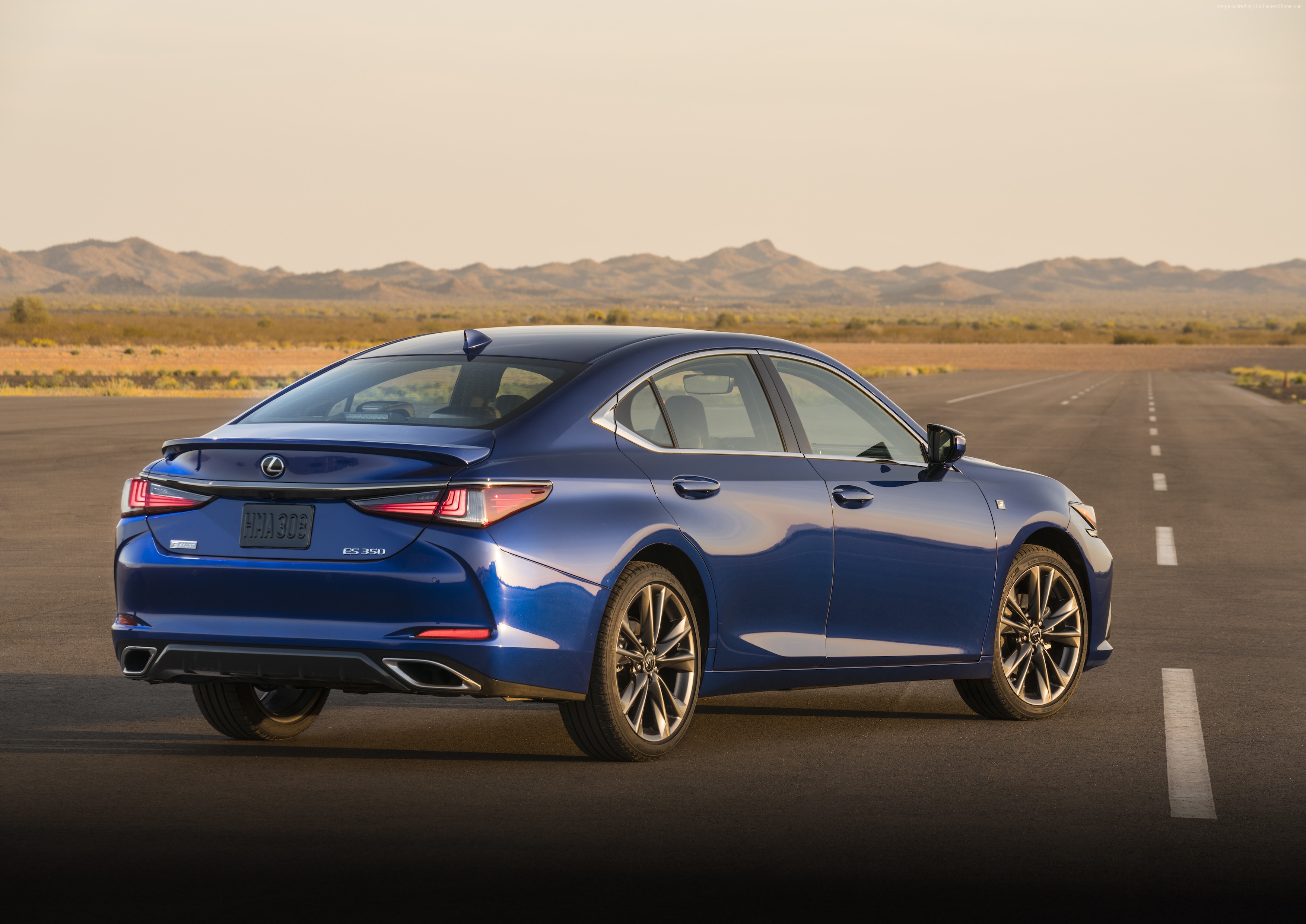 Blue 2019 Lexus ES 350 F-Sport 4K HD Wallpaper