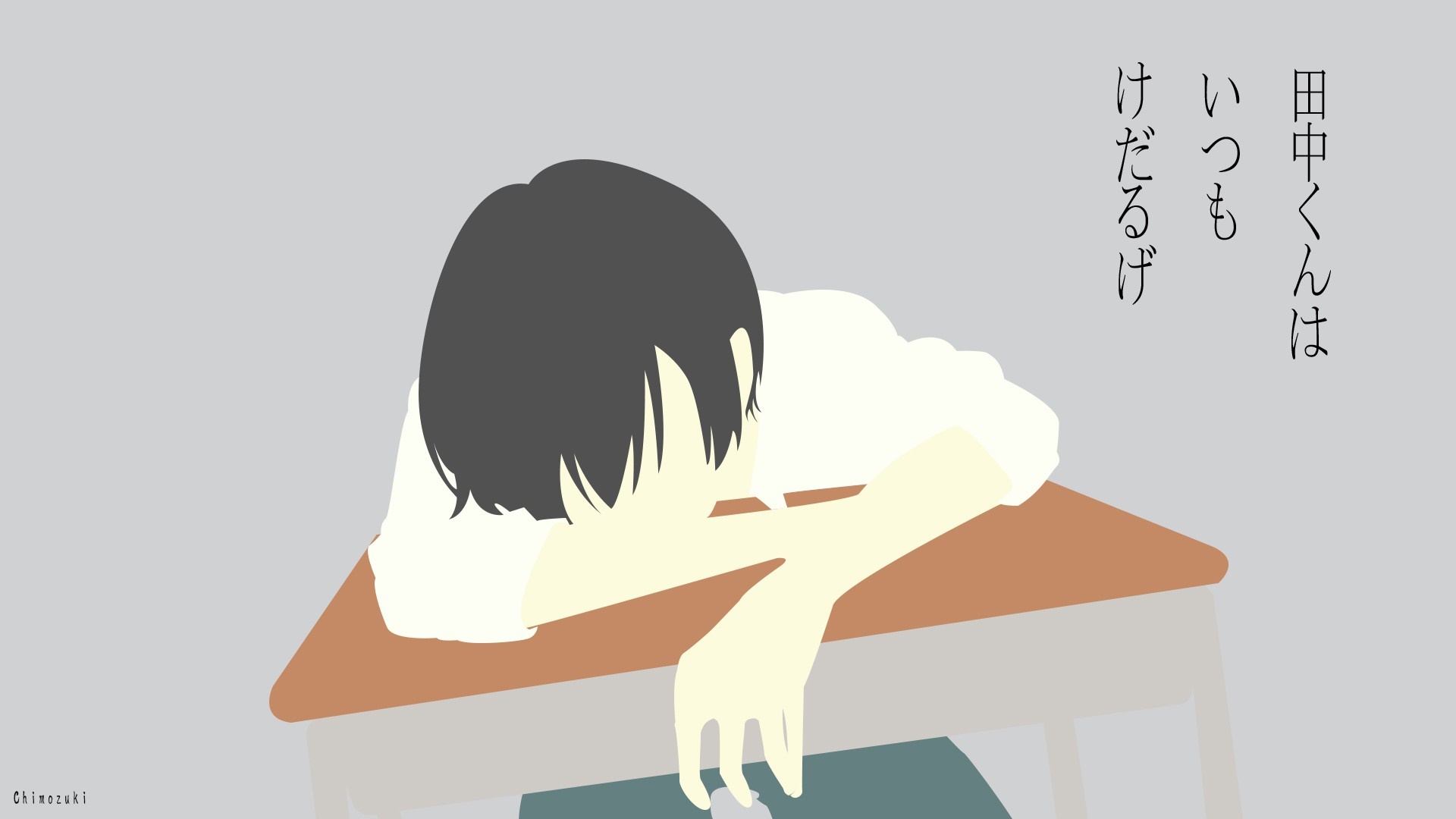Tanaka-kun is Always Listless Illustration HD Wallpaper