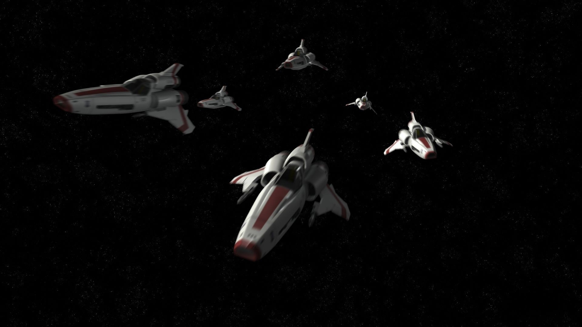 Battlestar Galactica Viper spacecraft in space HD Wallpaper