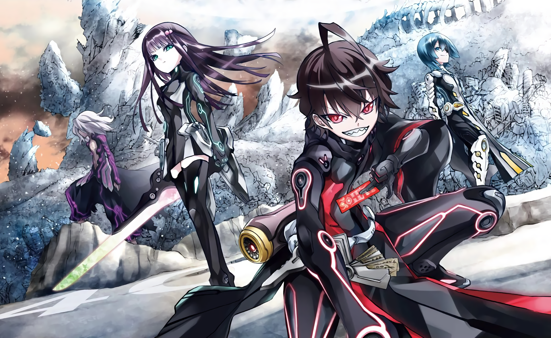 Rokuro, Benio, and others from Sousei no Onmyouji HD Wallpaper