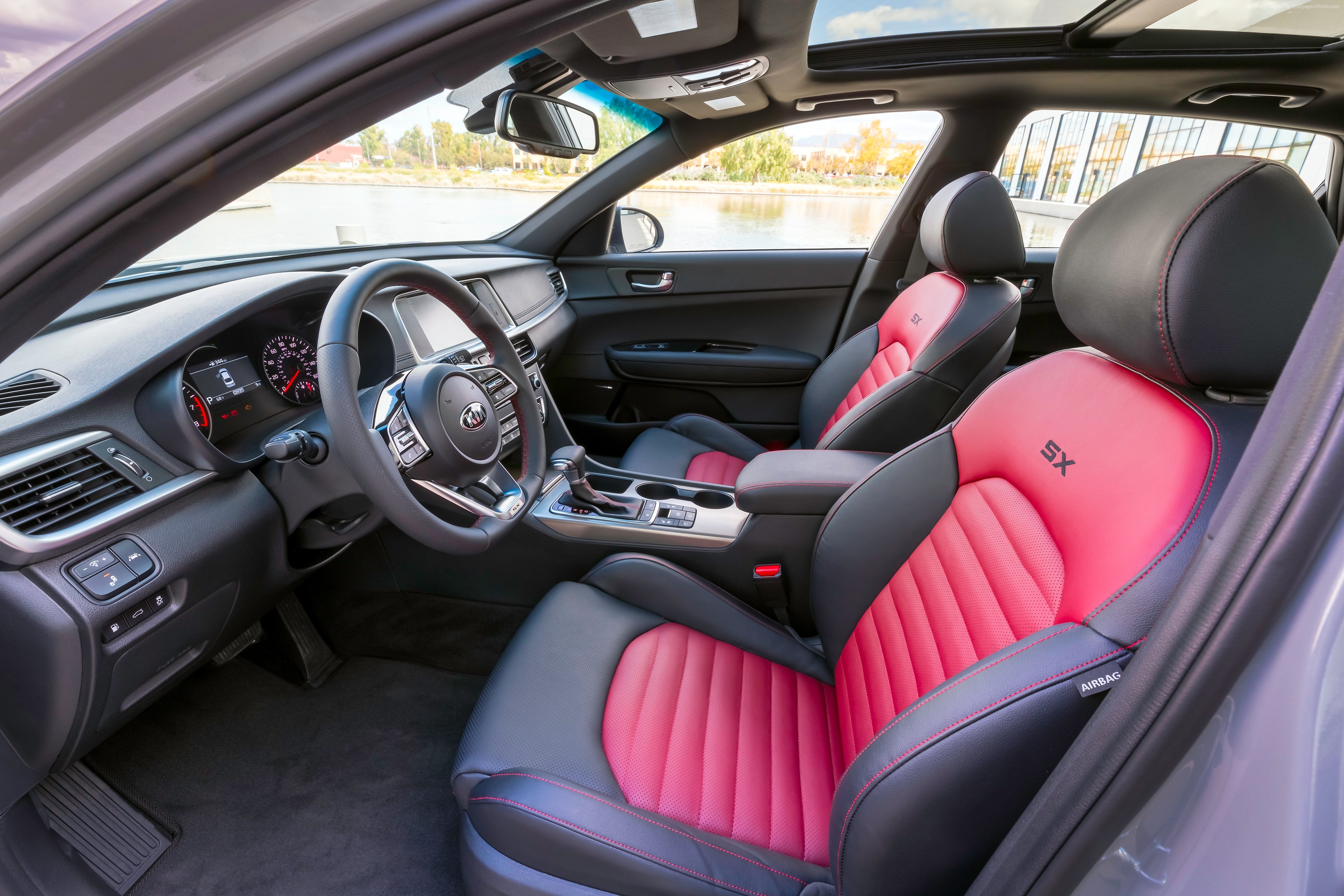 Interior of a 2019 Kia Optima SX 4K HD Wallpaper