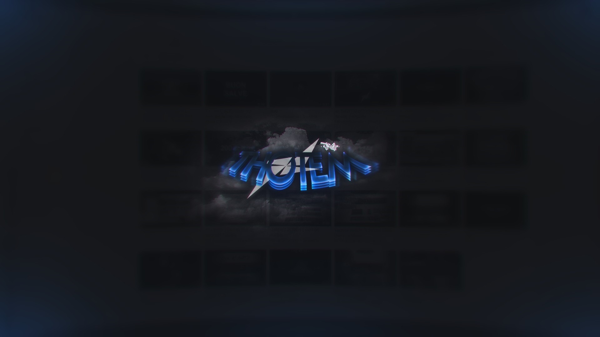 Thotem Design Logo with Clouds HD Wallpaper