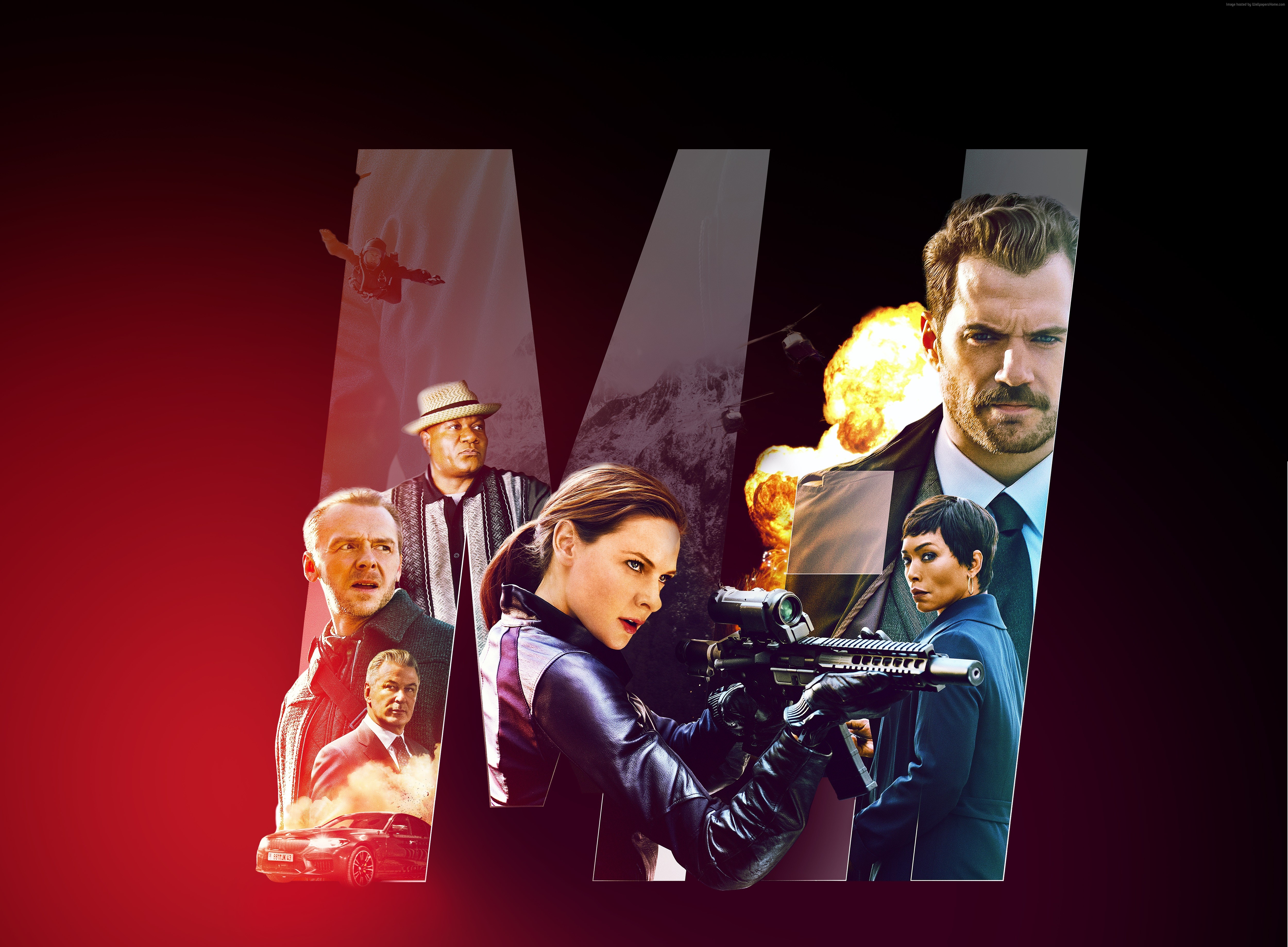 Mission: Impossible - Fallout poster with cast HD Wallpaper