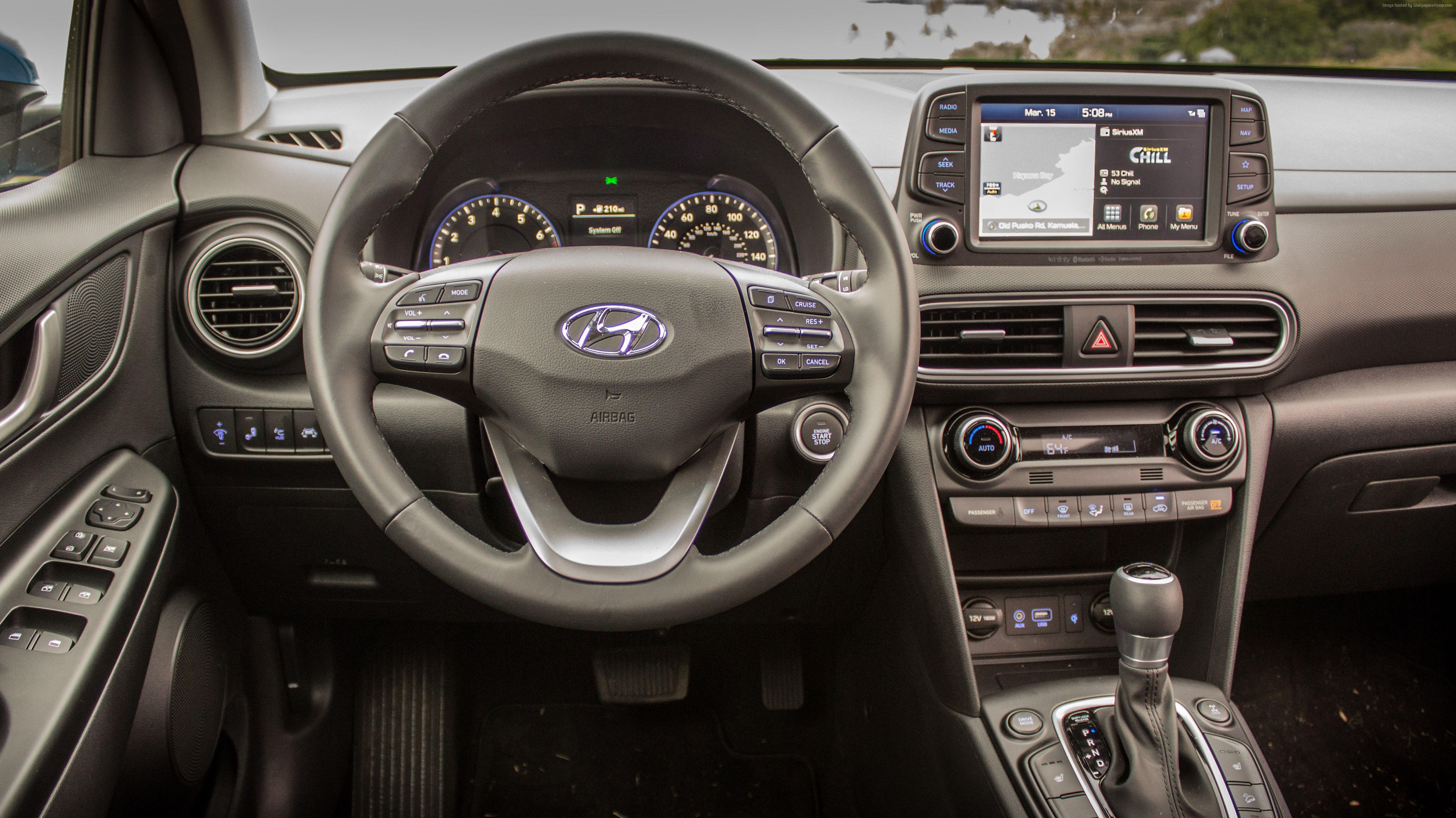 Hyundai Kona US interior dashboard HD Wallpaper