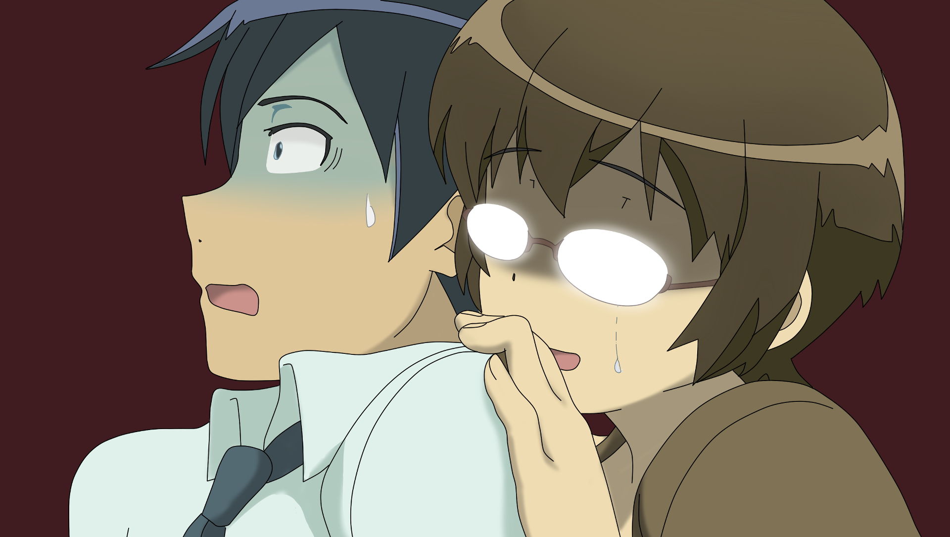 Kousaka Kyousuke and Tamura Manami from Ore no Imouto ga Konnani Kawaii Wake ga Nai HD Wallpaper