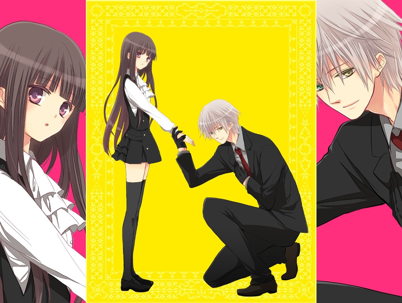 Shirakiin Ririchiyo and Miketsukami Soshi from Inu x Boku SS HD Wallpaper