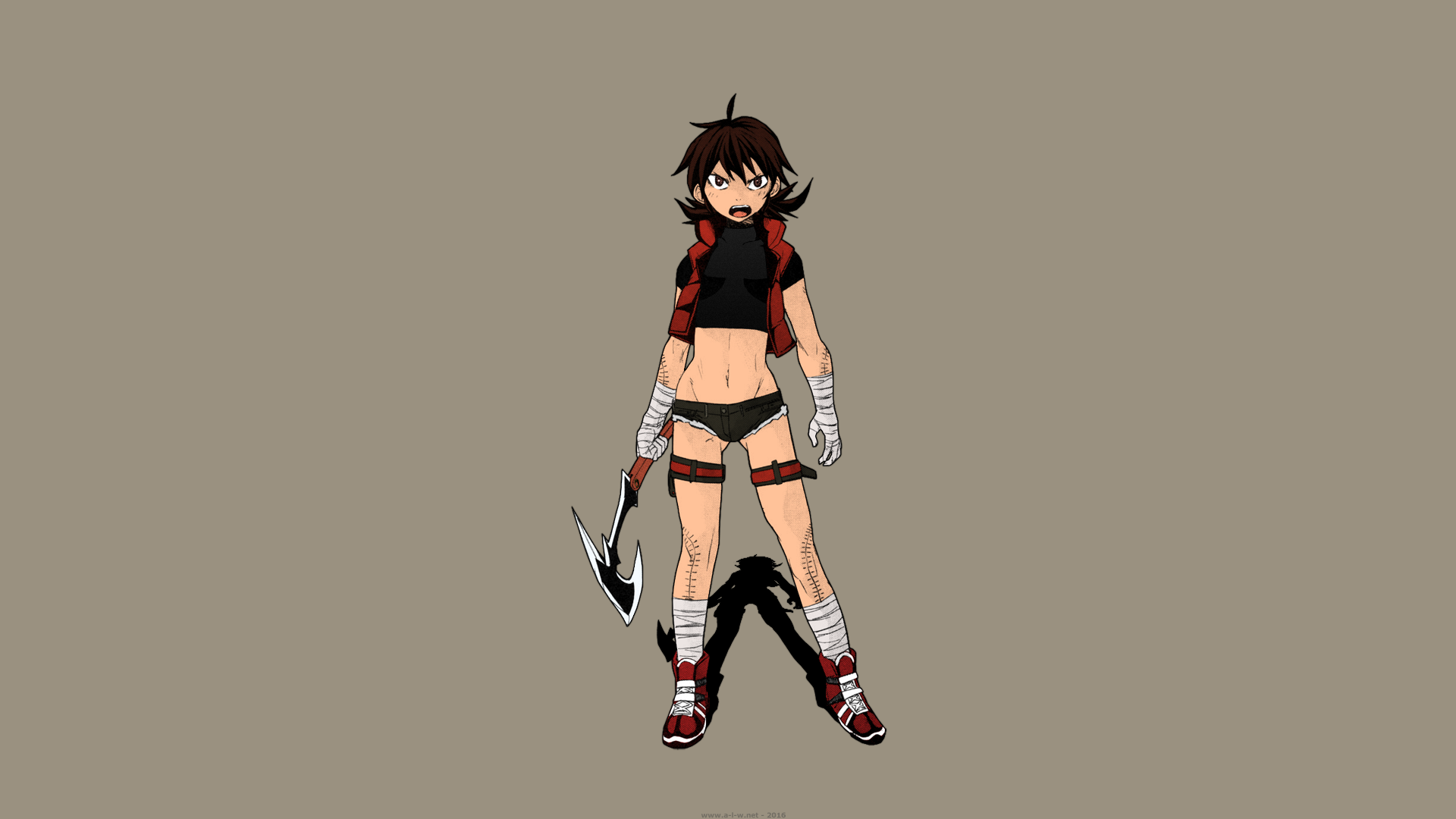 Shirato Marin with an axe HD Wallpaper