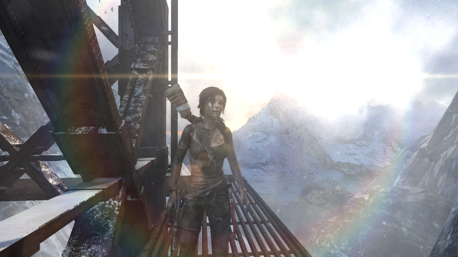 Lara Croft from Tomb Raider 2013 screenshot HD Wallpaper