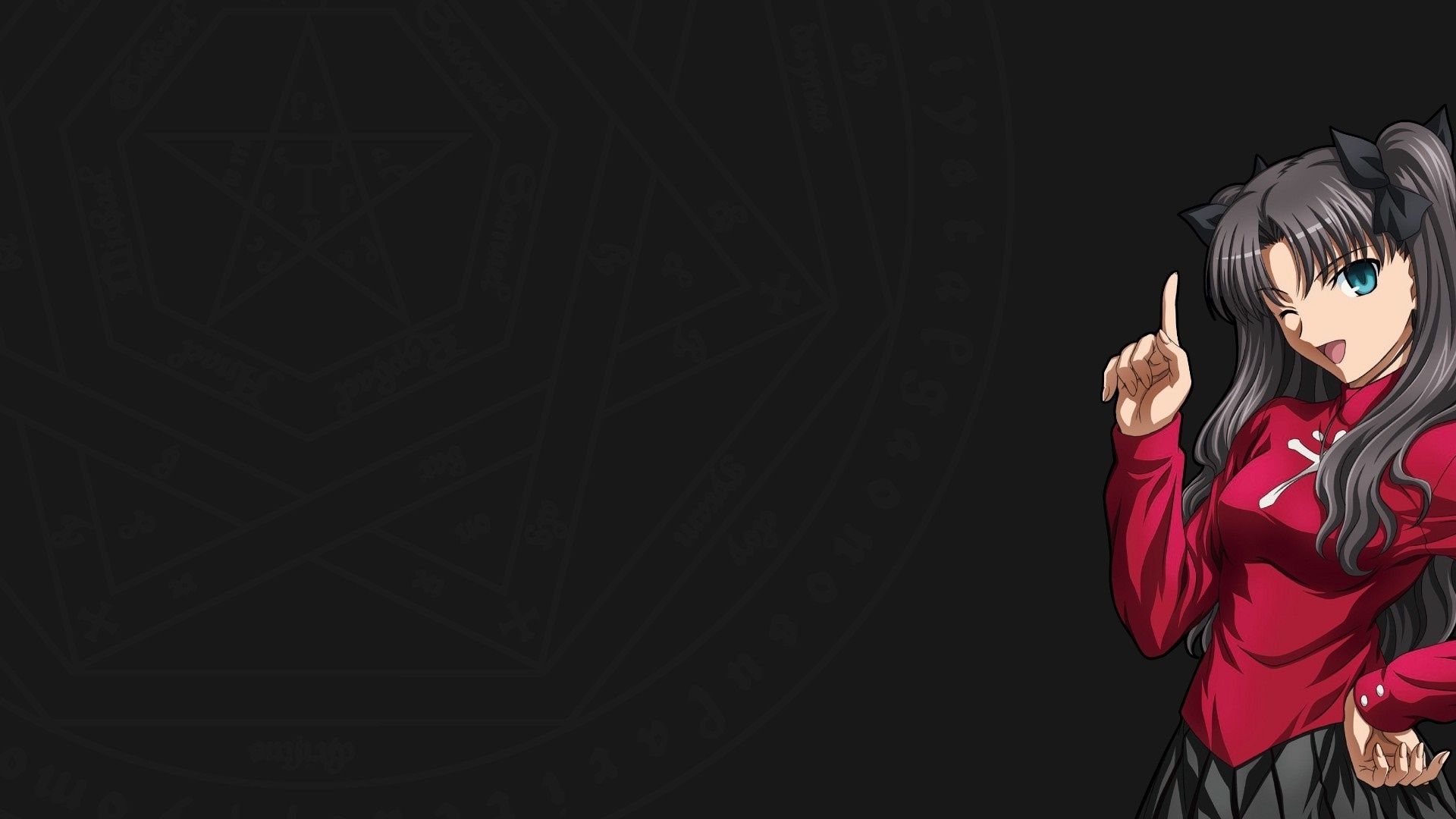 Tohsaka Rin from Fate/stay night HD Wallpaper