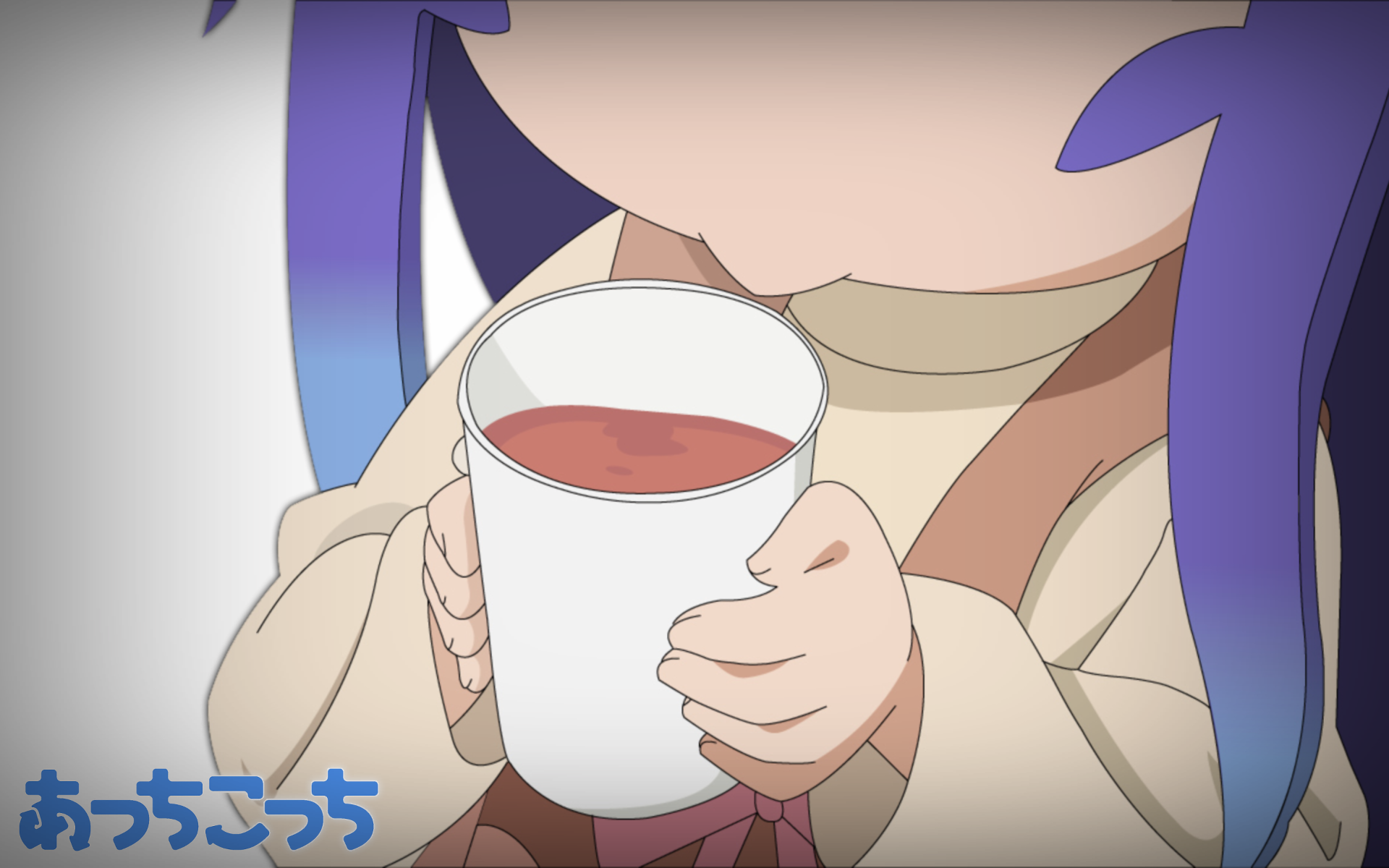 Tsumiki Miniwa from Acchi Kocchi holding a cup HD Wallpaper