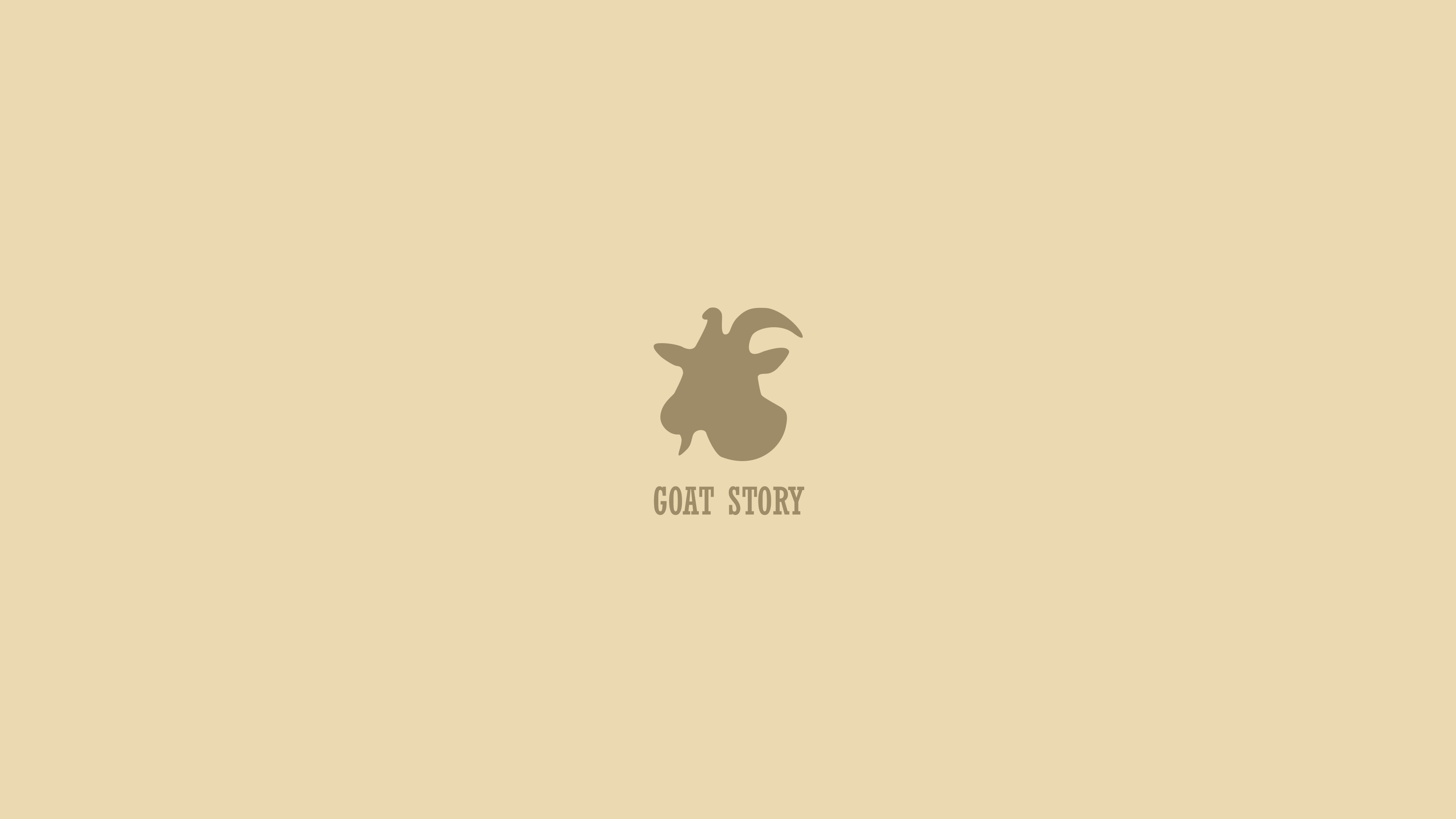 Goat Story logo with goat illustration HD Wallpaper