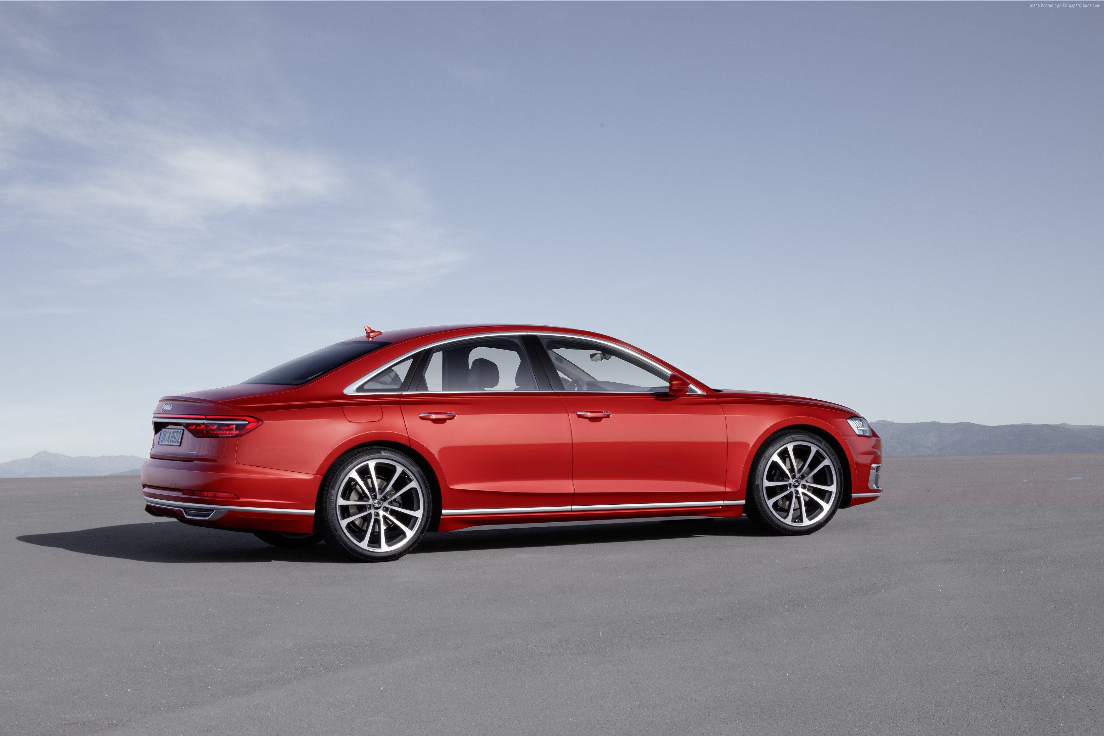 Red Audi A8 4K HD Wallpaper