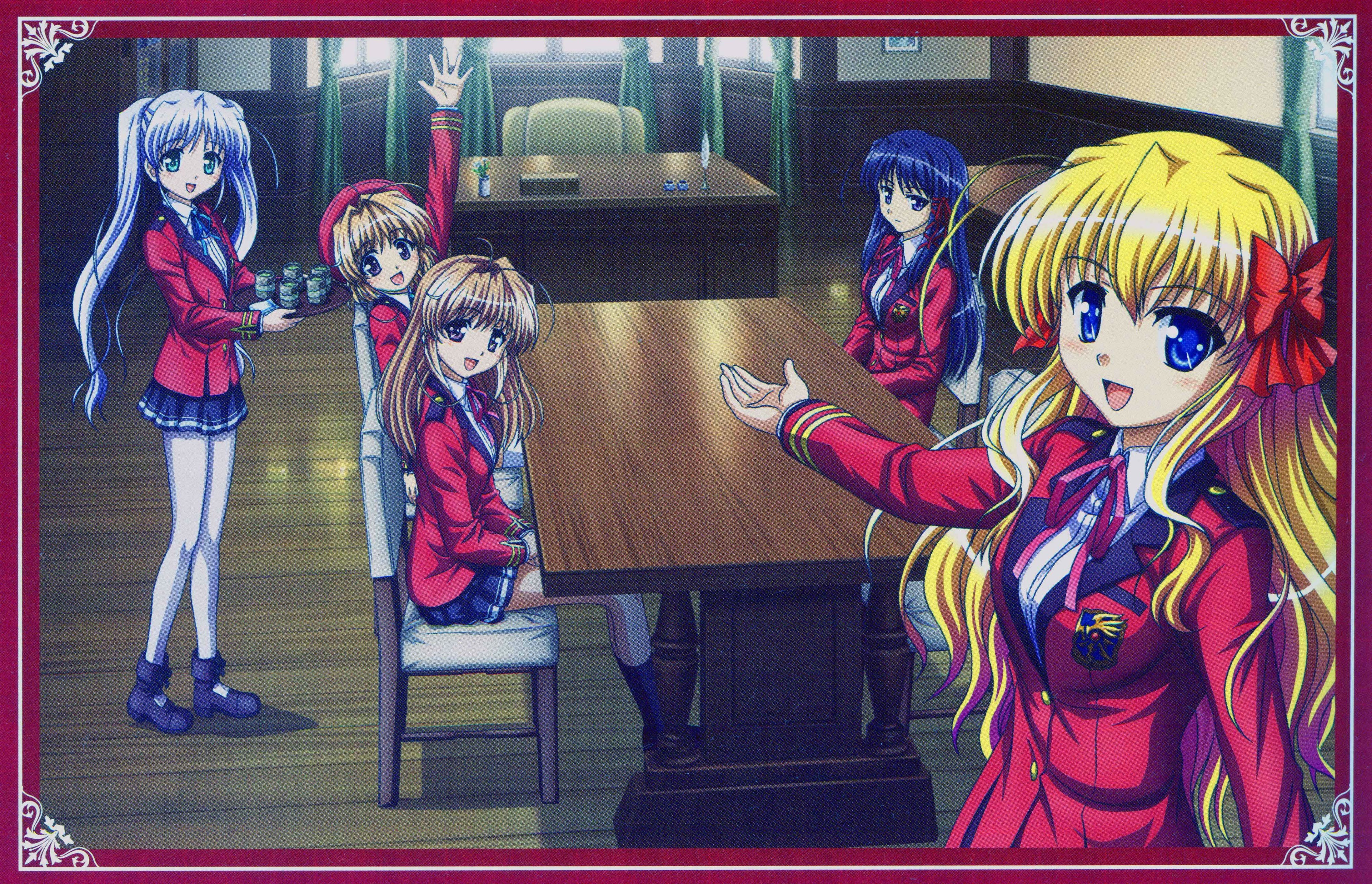 Fortune Arterial characters in a room HD Wallpaper
