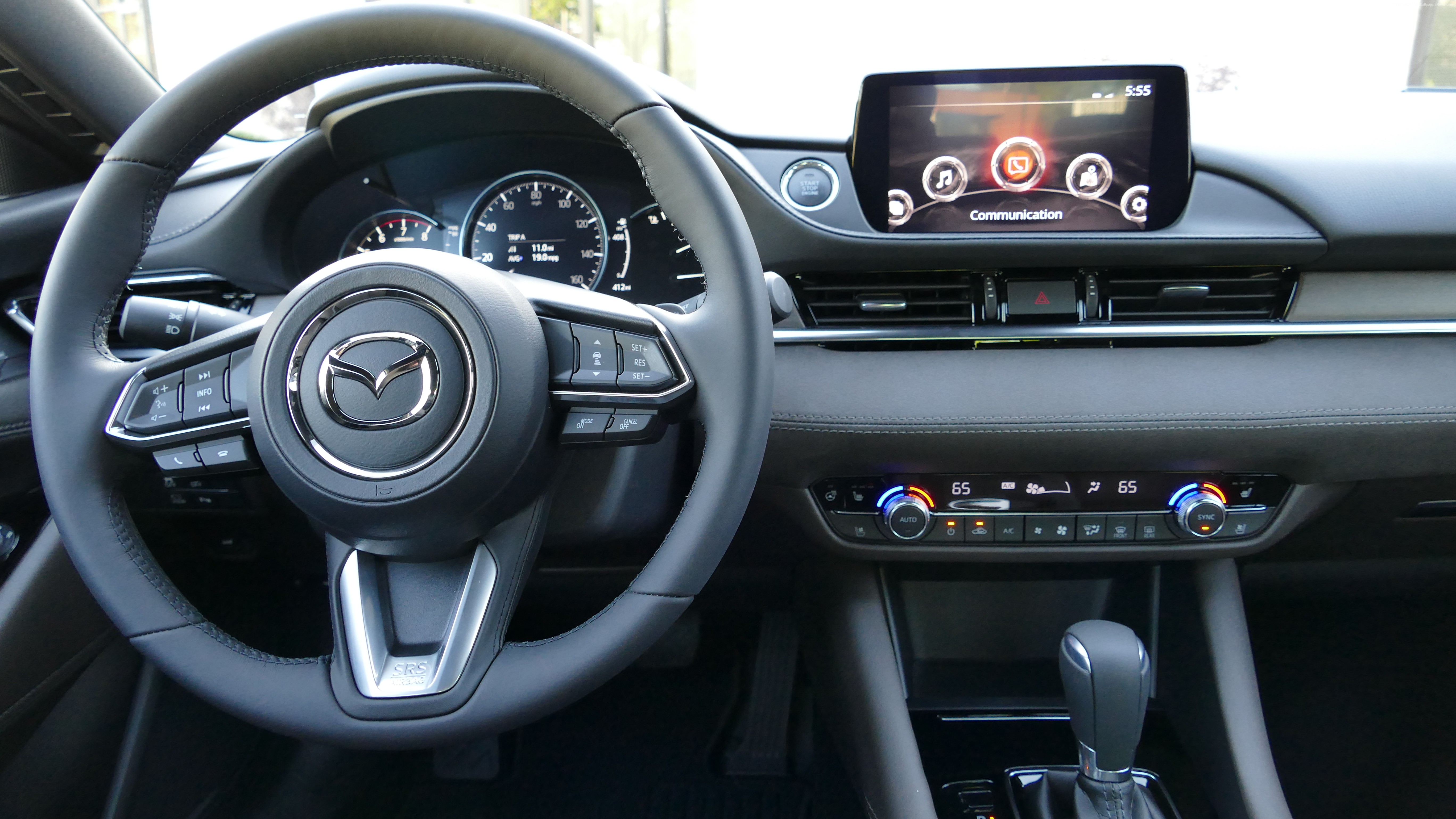 Interior of a 2018 Mazda 6 Turbo HD Wallpaper