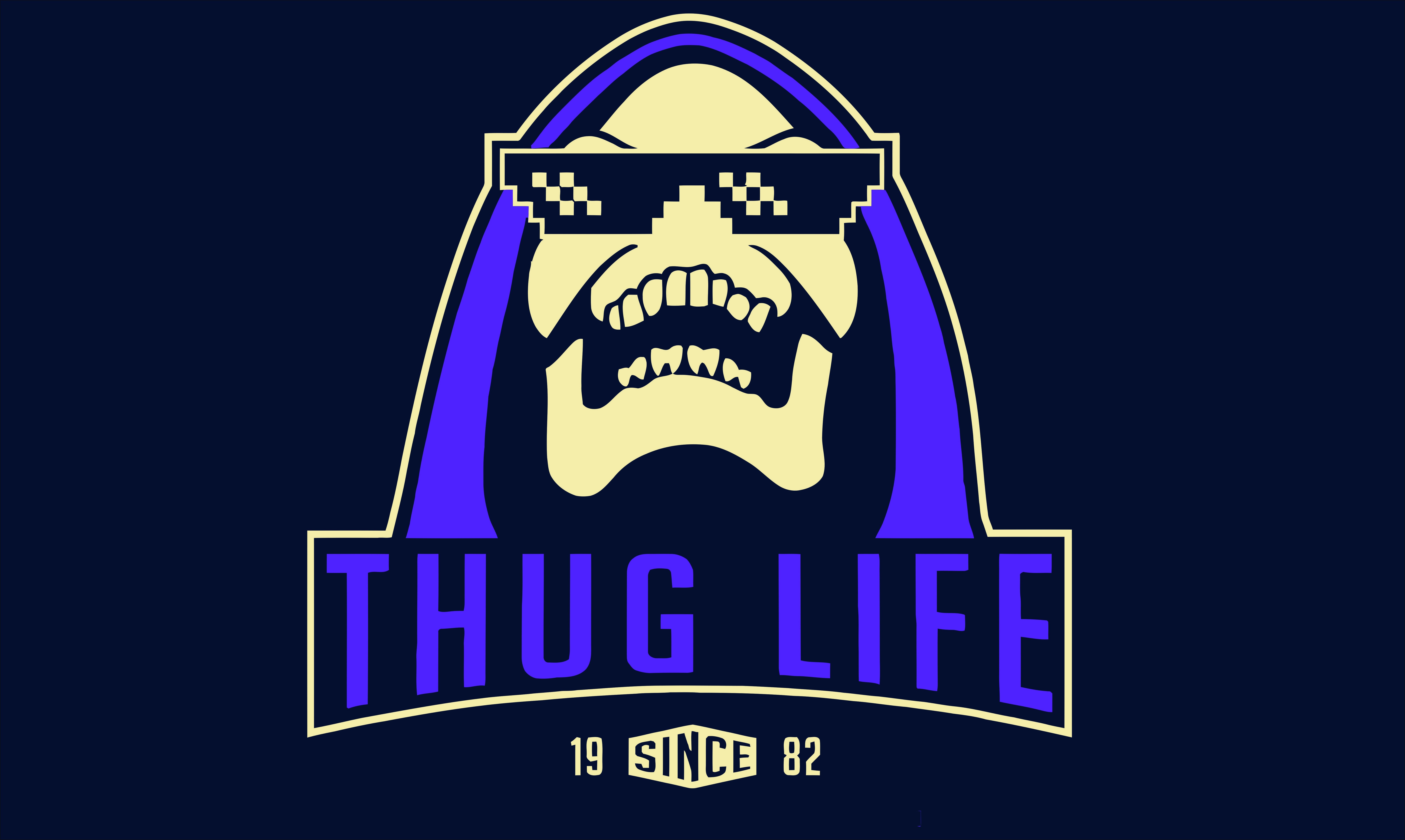 Skeletor from Masters of the Universe Thug Life Logo HD Wallpaper