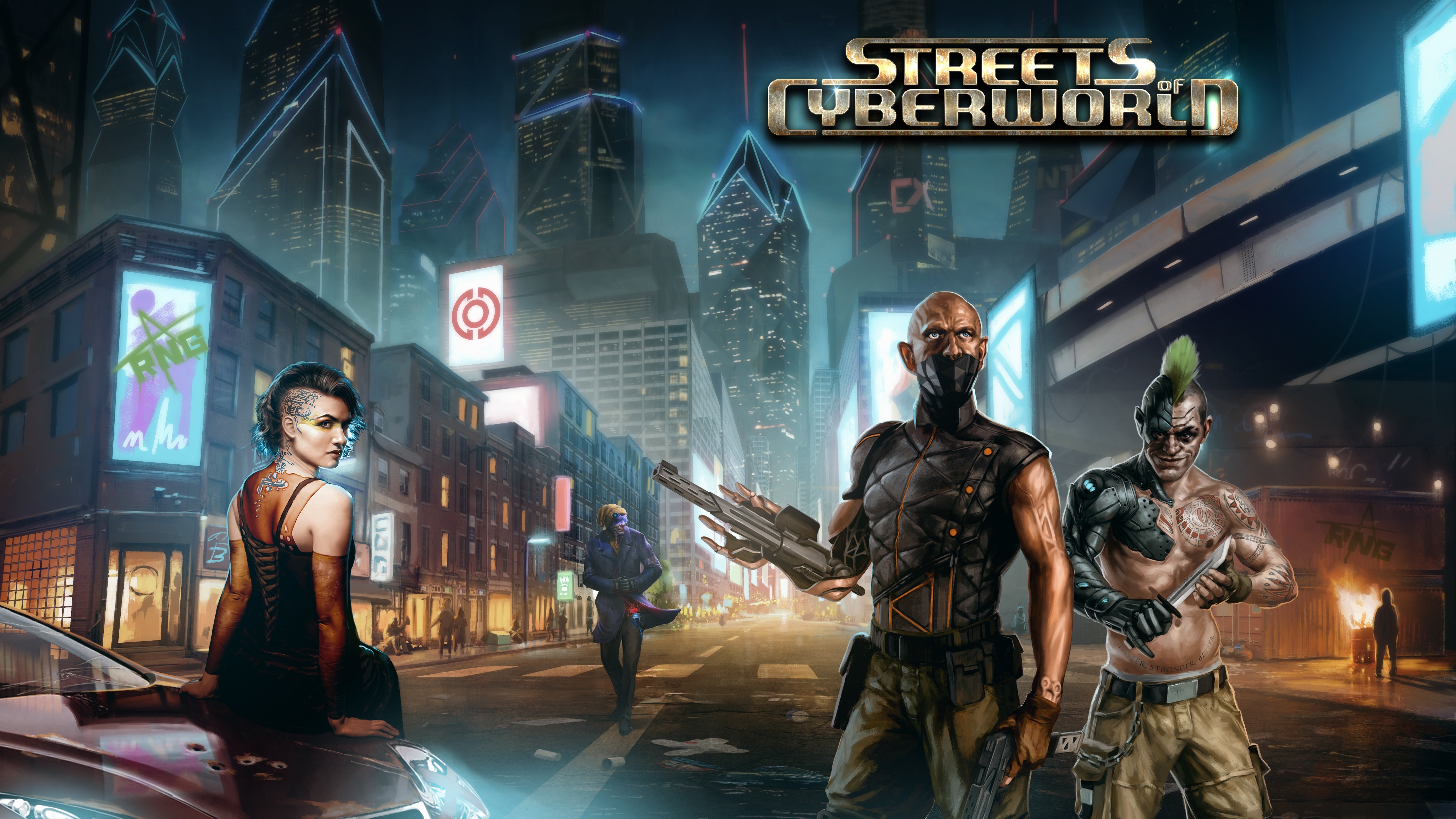 Streets of Cyberworld game screenshot HD Wallpaper