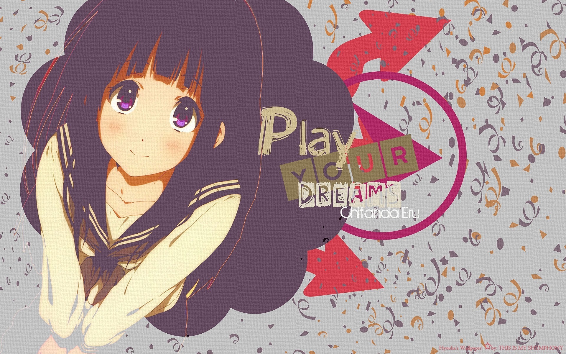 Chitanda Eru from Hyouka HD Wallpaper