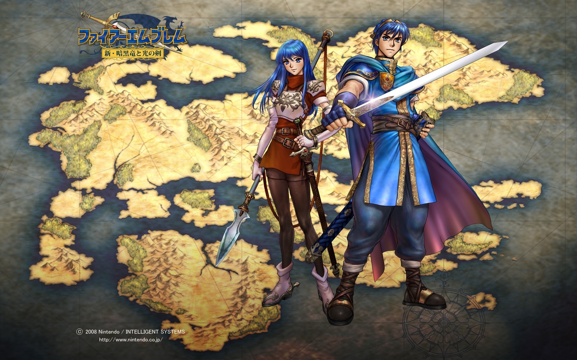 Marth and Caeda from Fire Emblem: Shadow Dragon and the Blade of Light HD Wallpaper