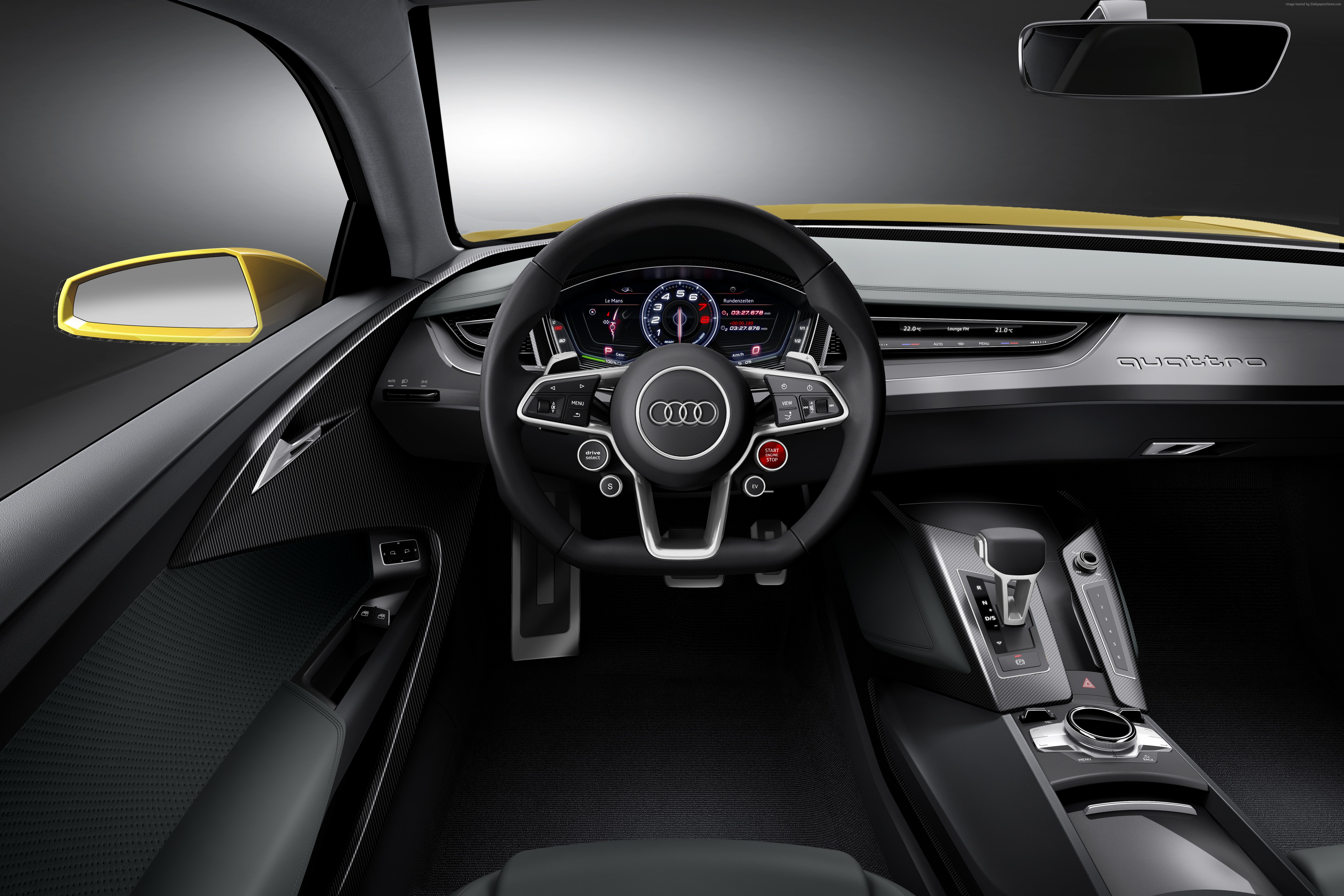 Audi R8 Sport Quattro interior dashboard 4K HD Wallpaper