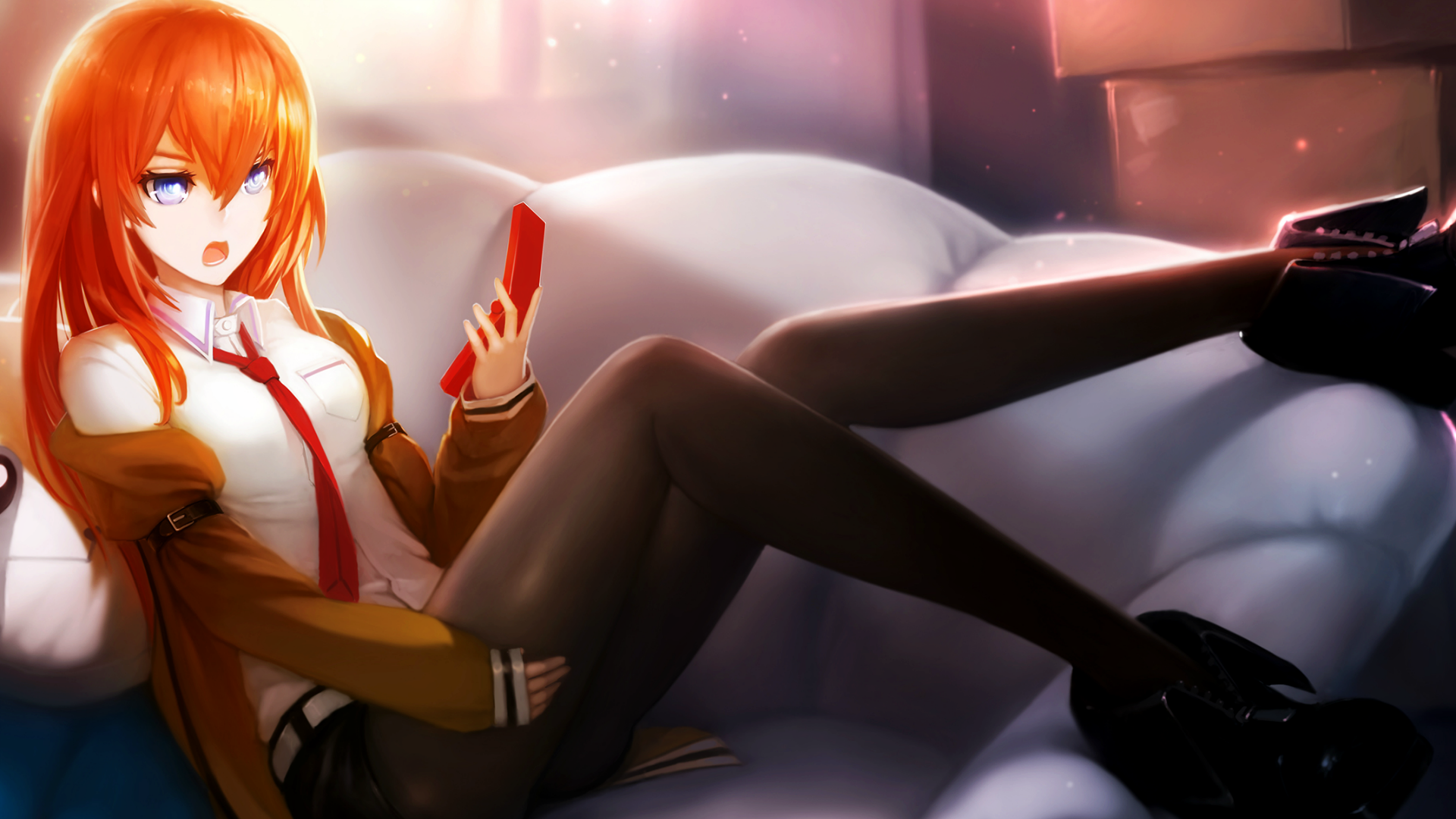 Makise Kurisu from Steins Gate HD Wallpaper