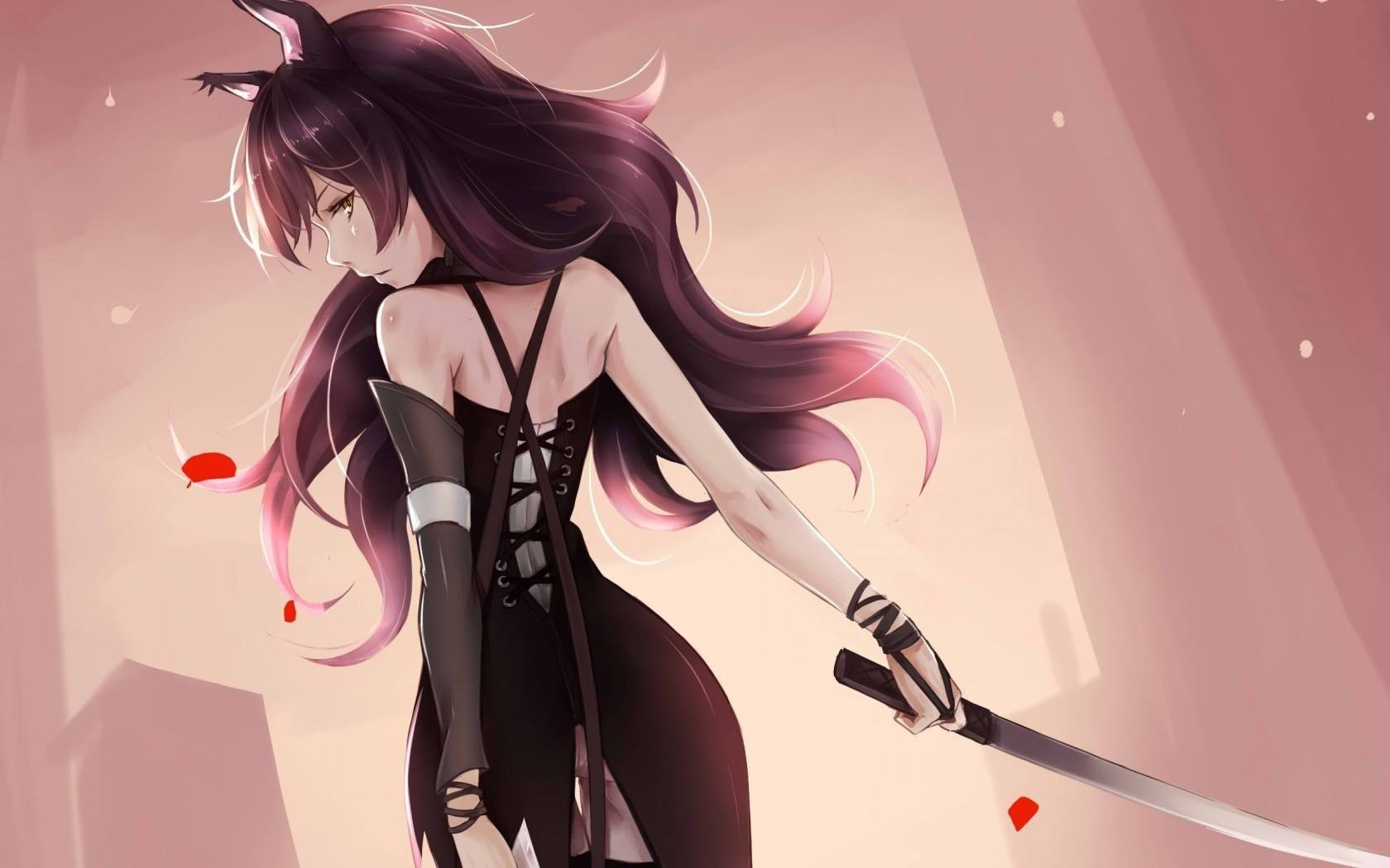 Blake Belladonna from RWBY with a katana HD Wallpaper