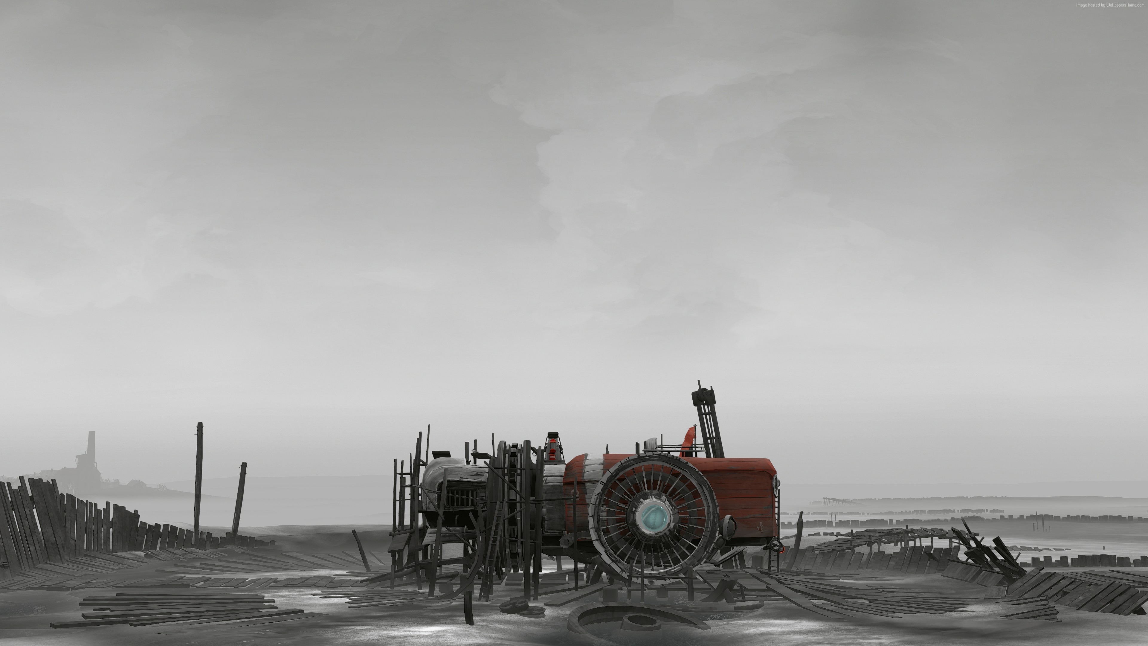 Lone Sails 4K Poster HD Wallpaper