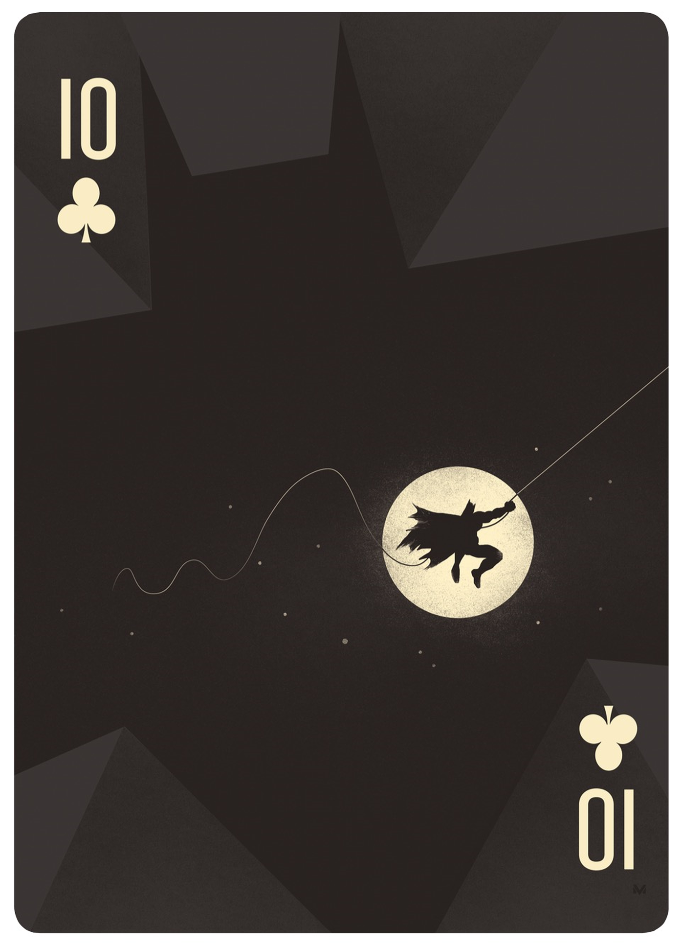 10 of Clubs Batman Card HD Wallpaper