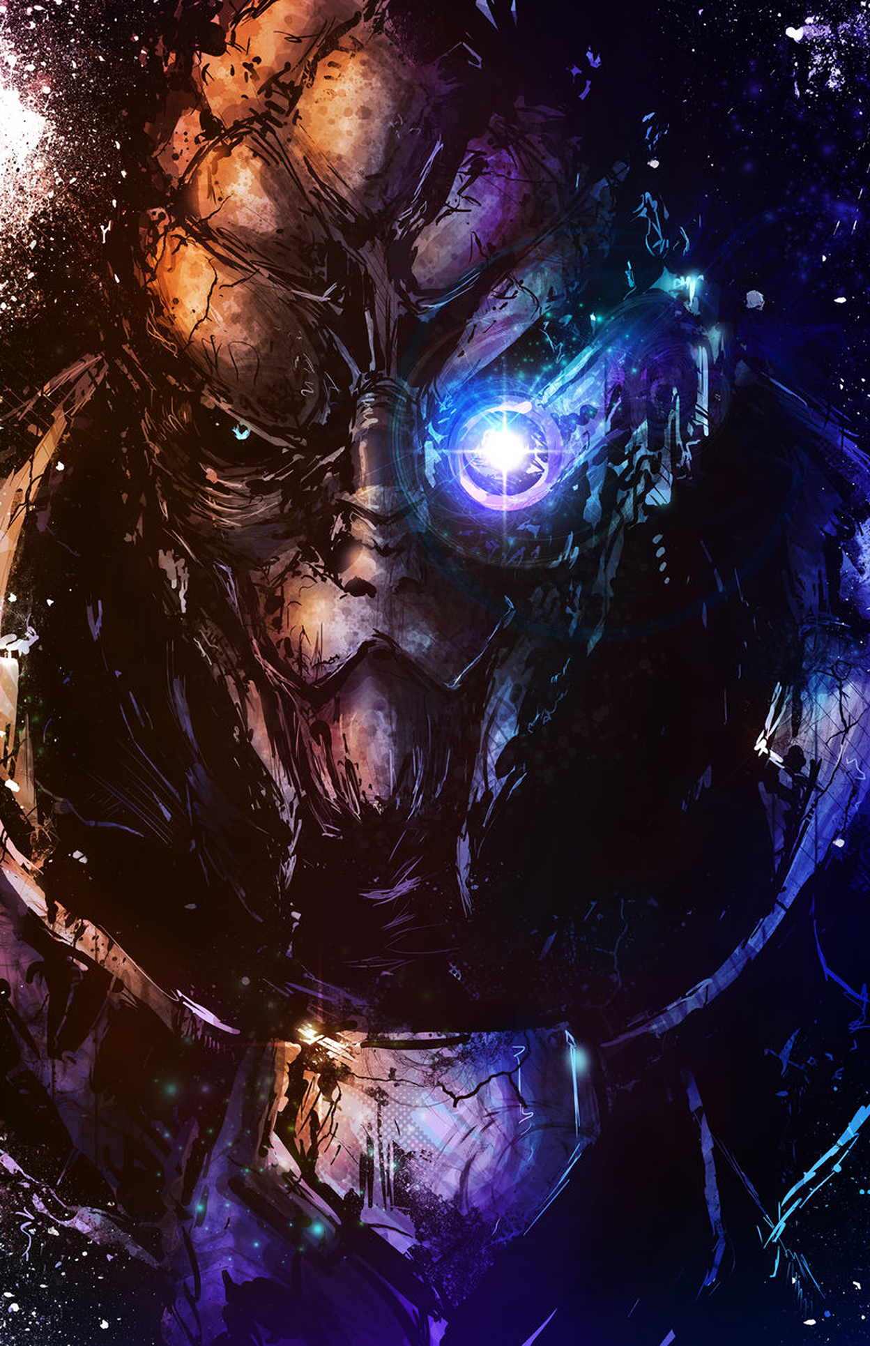 Garrus Vakarian from Mass Effect artwork HD Wallpaper