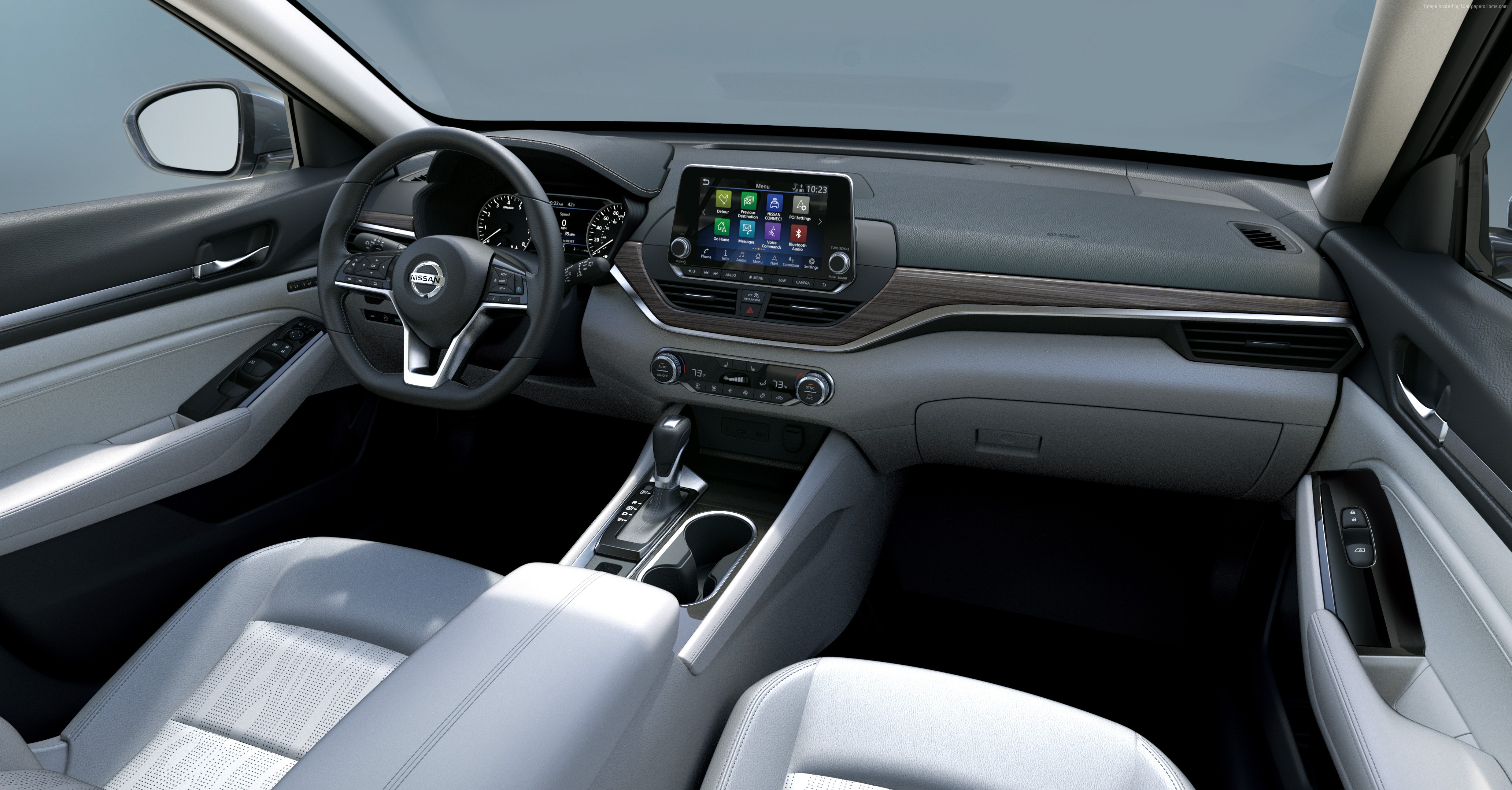 Interior of a 2019 Nissan Altima 4K HD Wallpaper