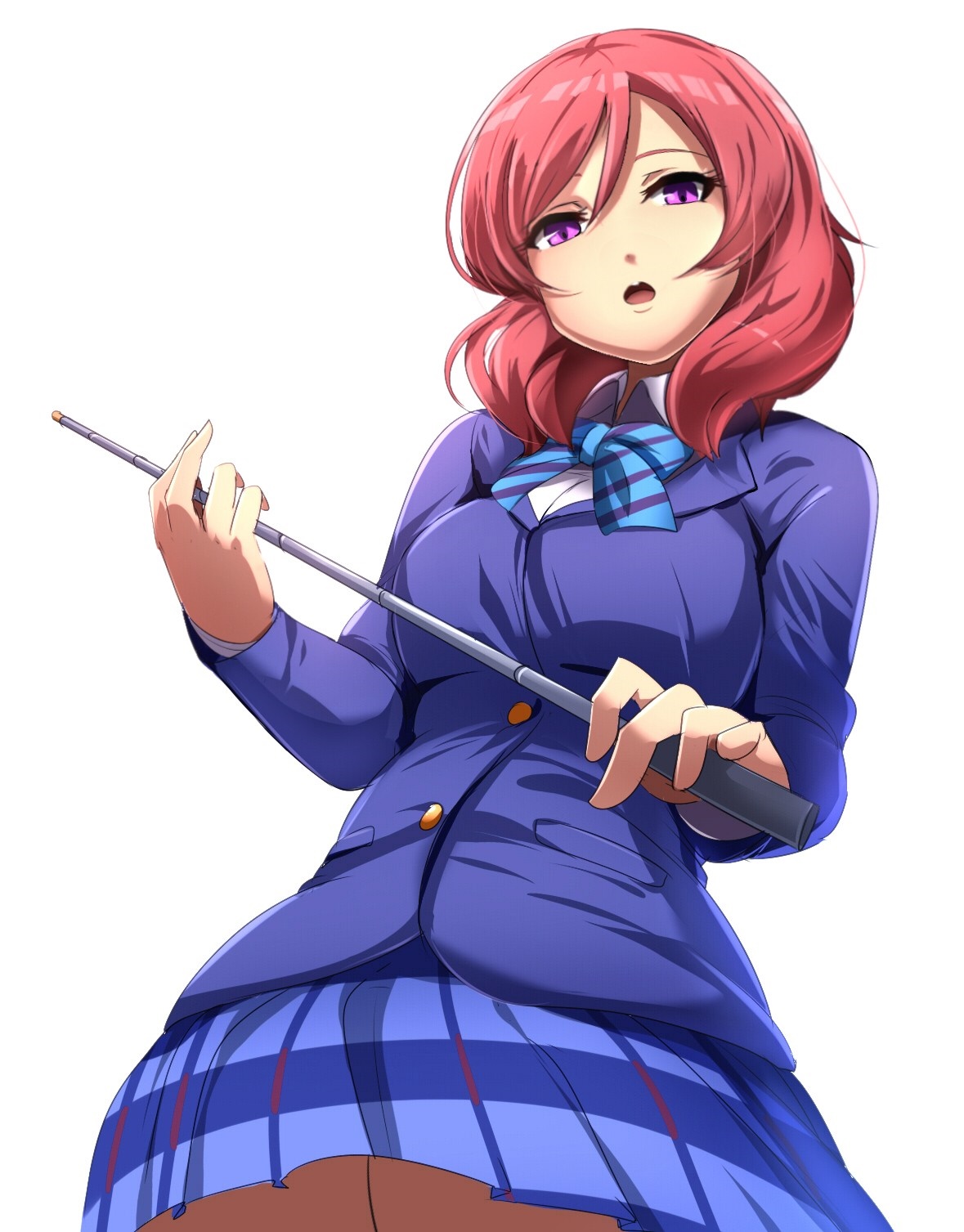 Maki Nishikino from Love Live holding a pointer HD Wallpaper