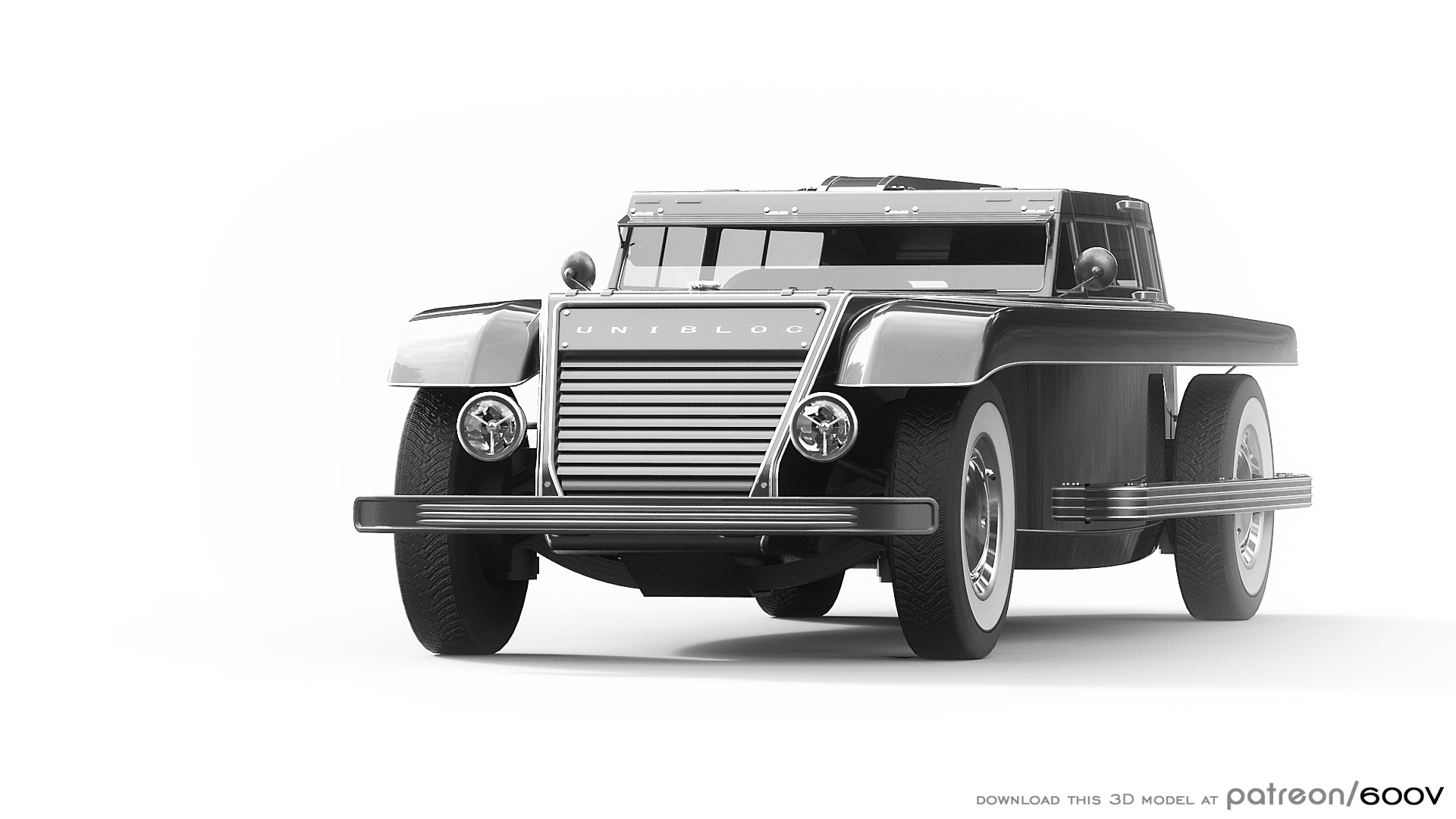 Unibloc Truck 3D Model by 600v HD Wallpaper