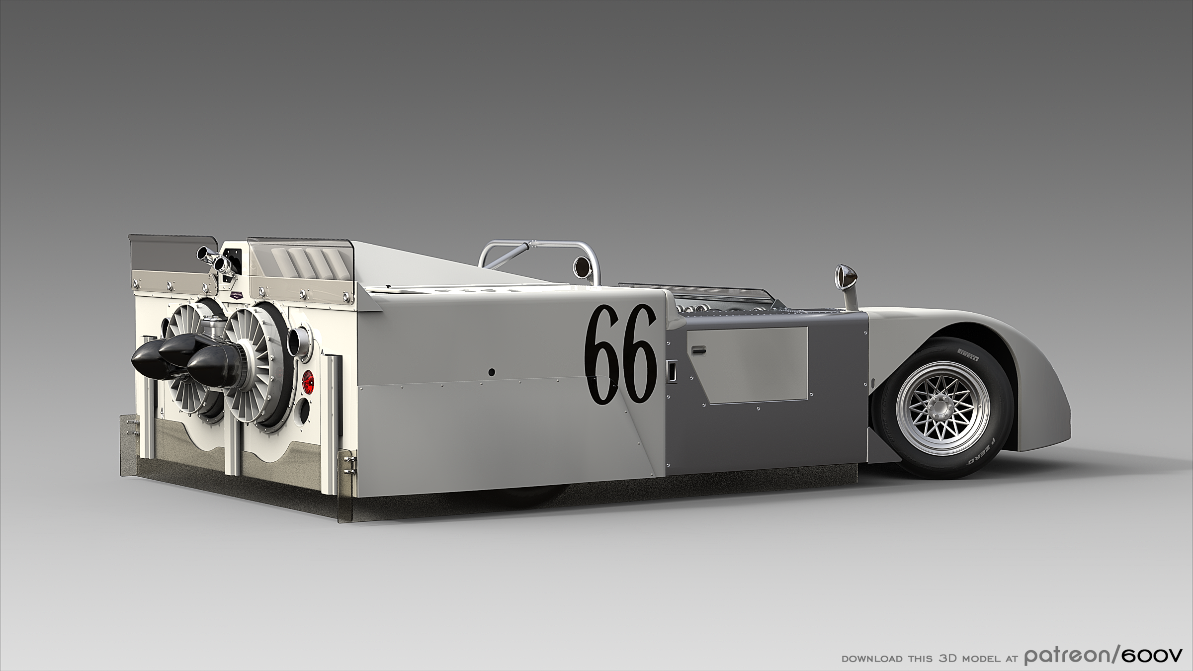 Chaparral 2J race car with number 66 HD Wallpaper