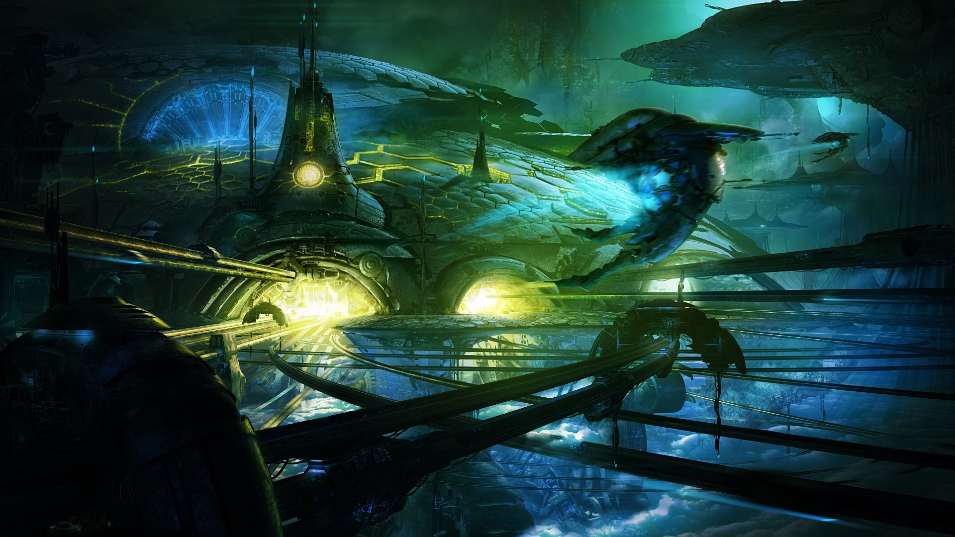 Starpoint Gemini 2 Sci-Fi Spaceship and Station HD Wallpaper