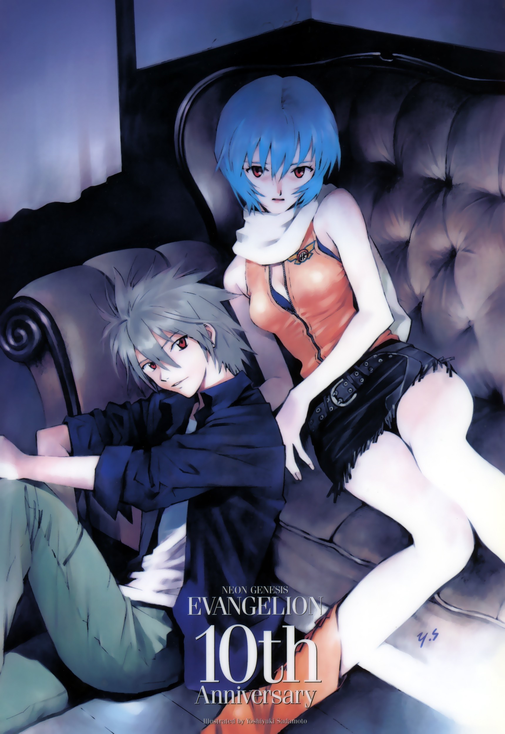 Rei Ayanami and Kaworu Nagisa from Neon Genesis Evangelion HD Wallpaper