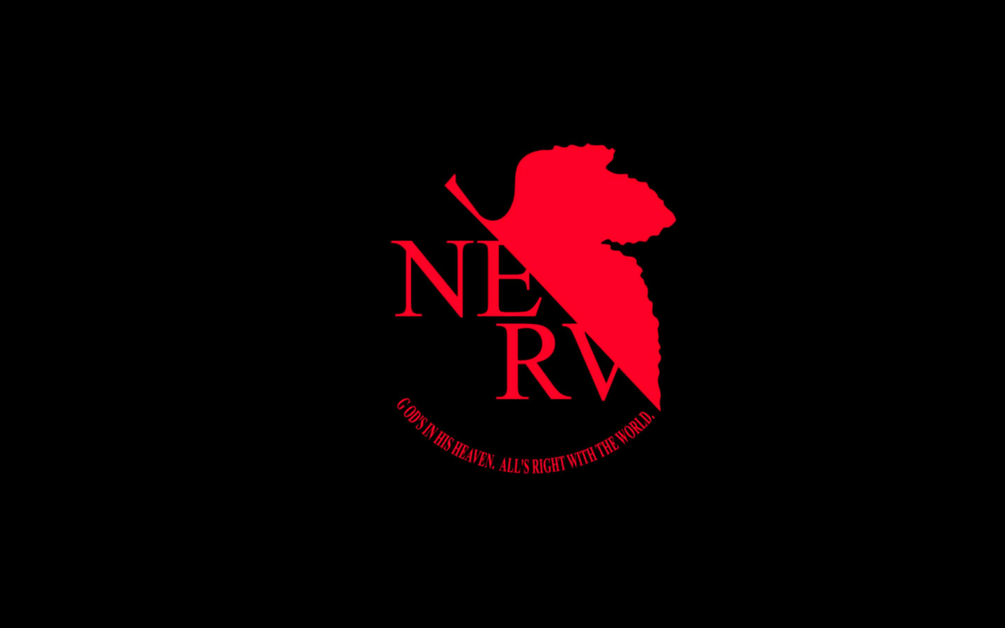 NERV logo from Neon Genesis Evangelion HD Wallpaper
