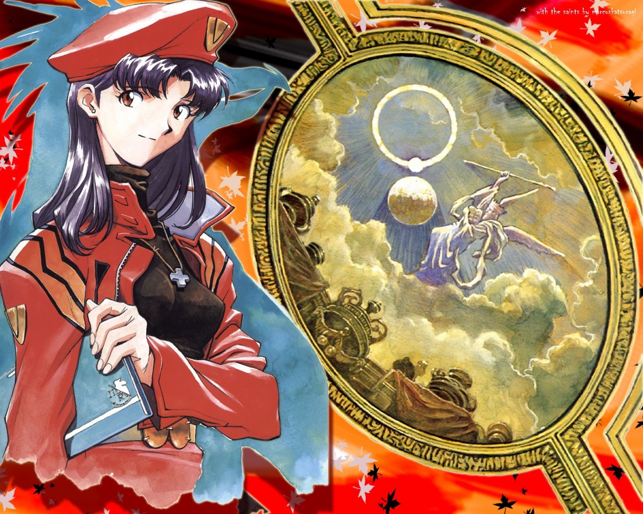 Misato Katsuragi from Neon Genesis Evangelion HD Wallpaper
