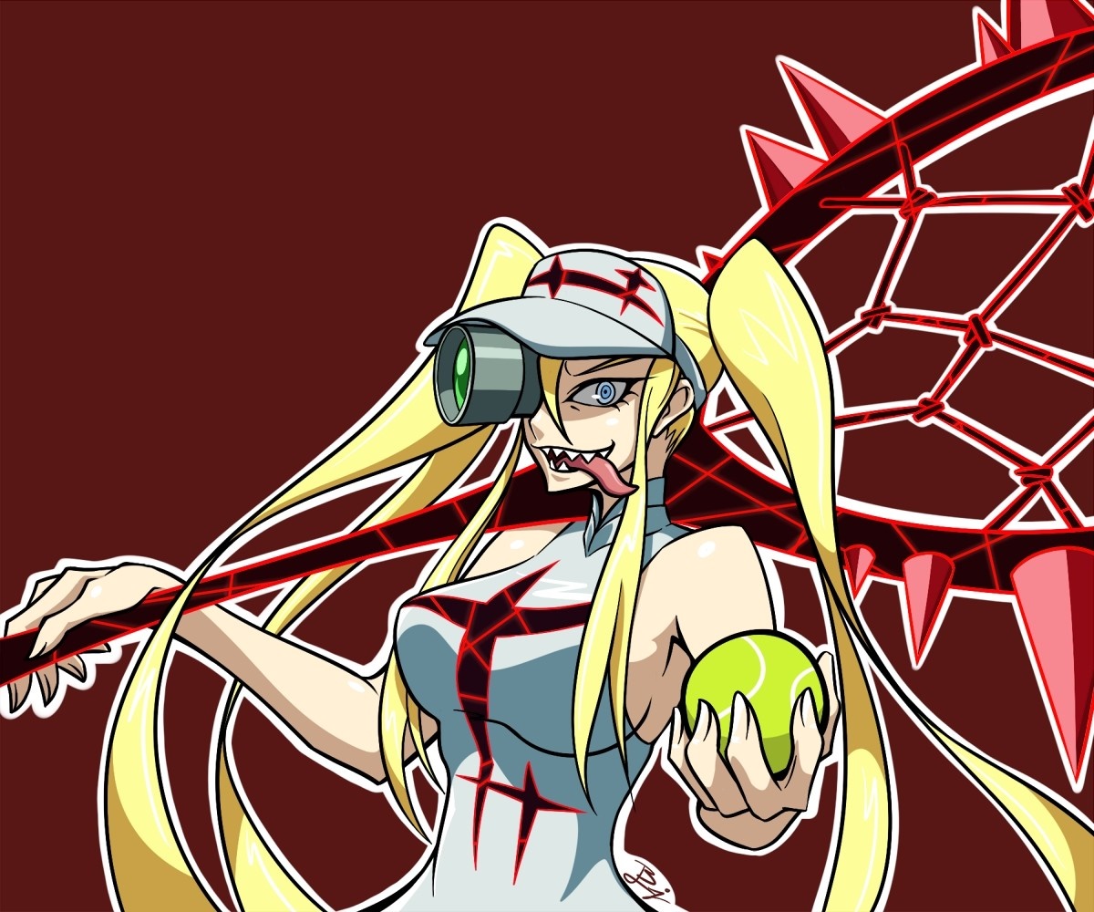 Ragyo Kiryuin from Kill la Kill holding a tennis ball HD Wallpaper