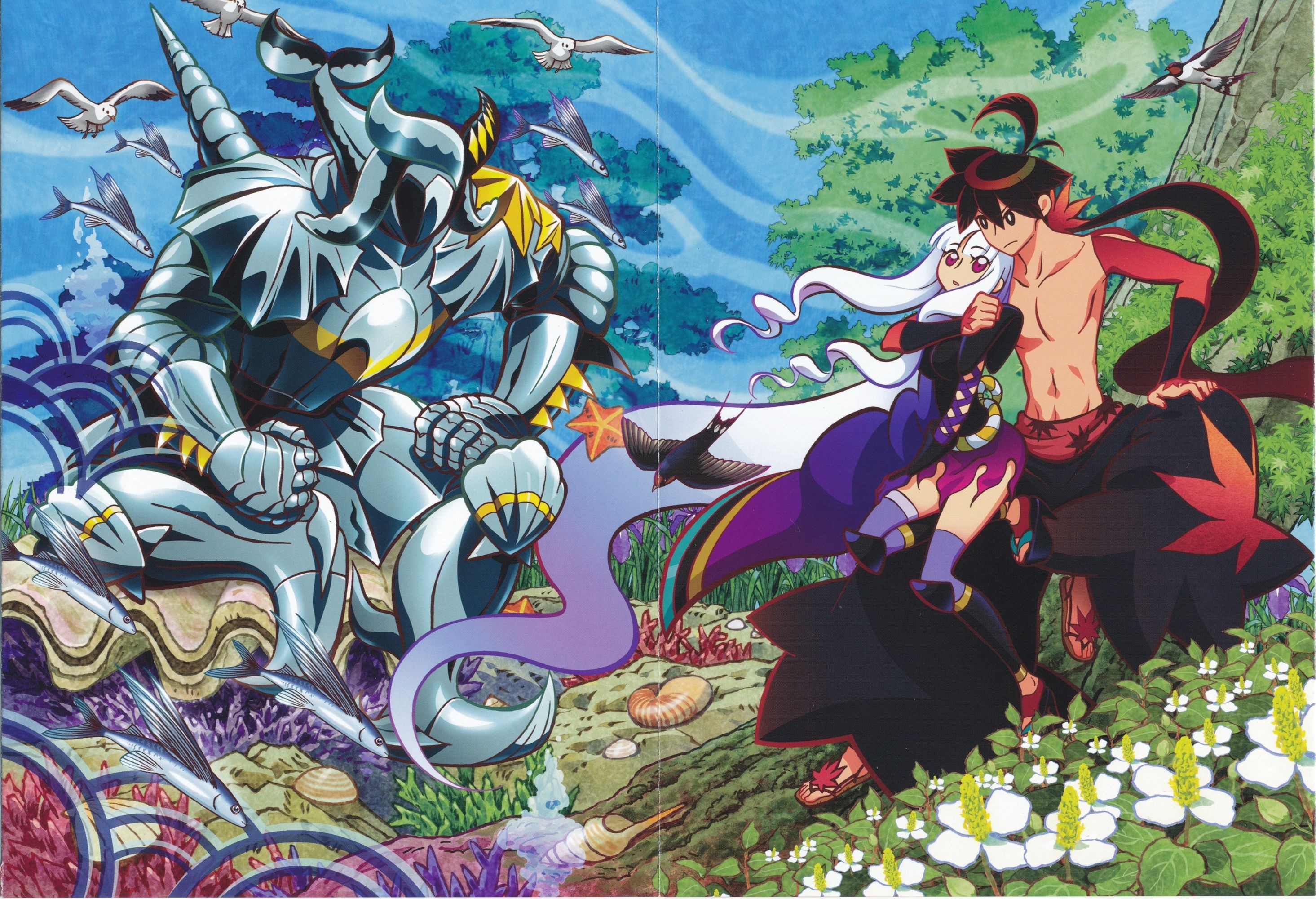 Shichika Yasuri and Togame from Katanagatari HD Wallpaper
