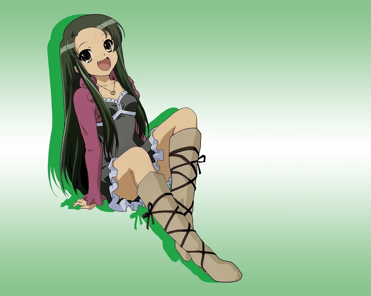 Girl from The Melancholy of Haruhi Suzumiya HD Wallpaper