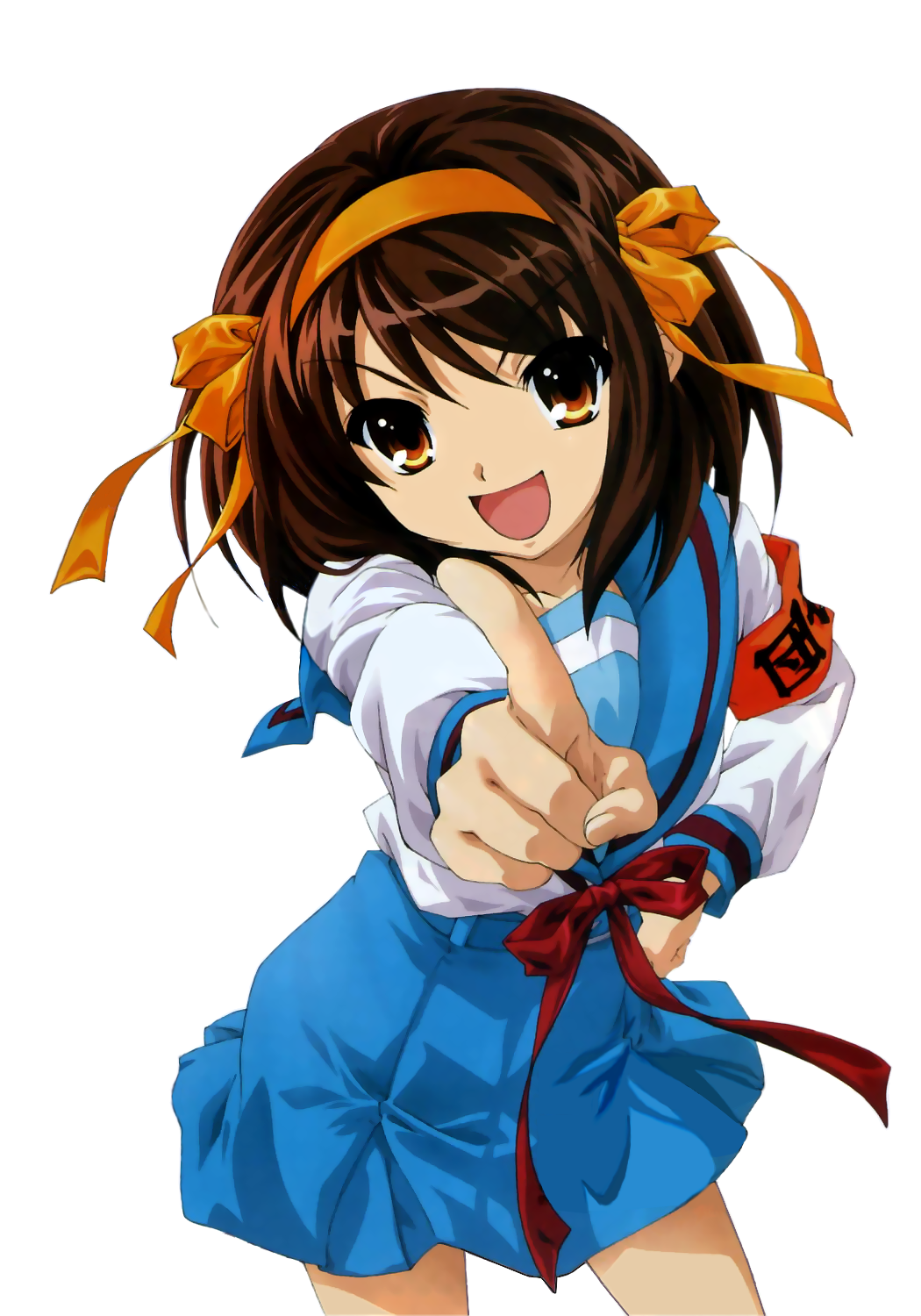 Haruhi Suzumiya from The Melancholy of Haruhi Suzumiya HD Wallpaper