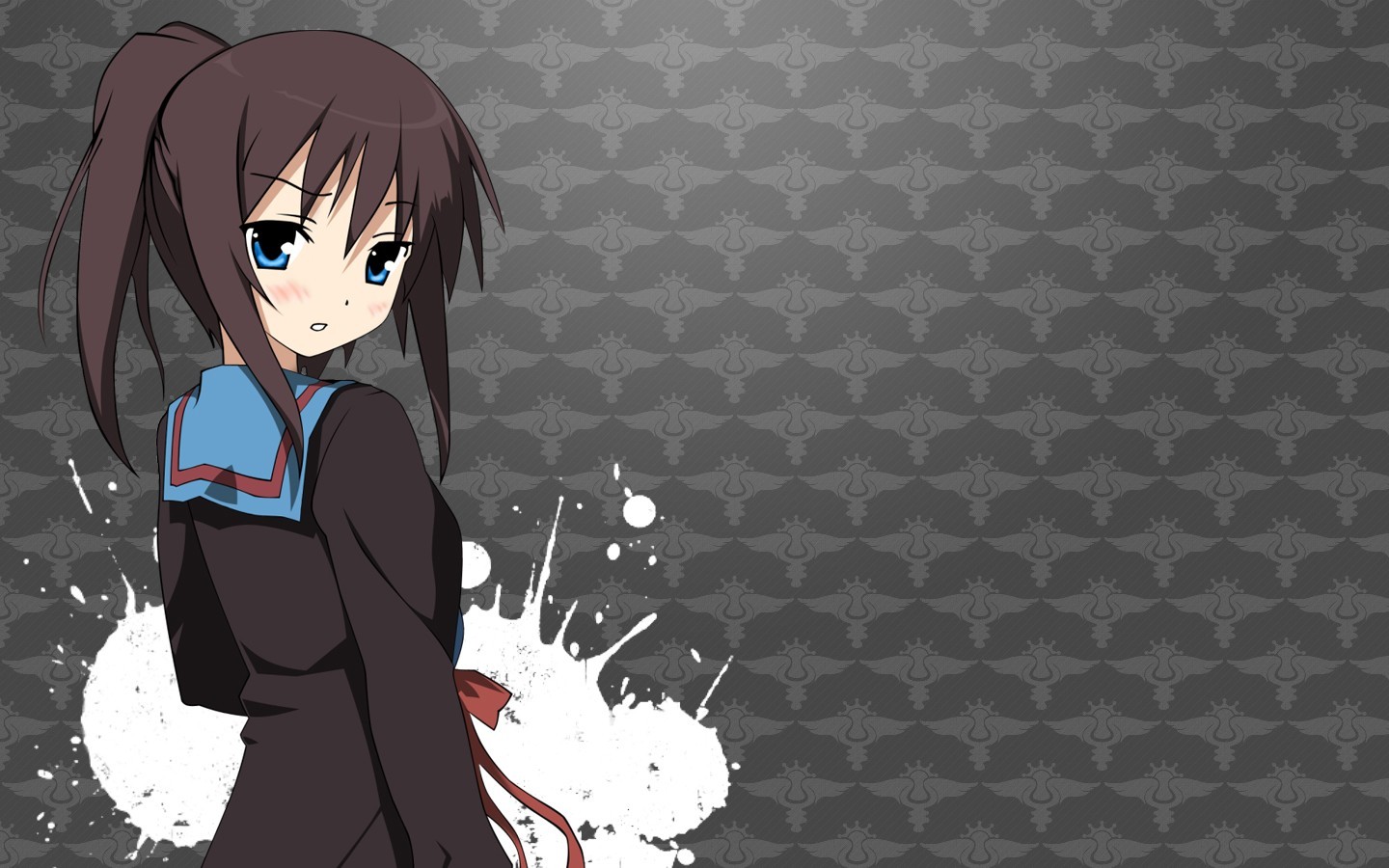 Haruhi Suzumiya from The Melancholy of Haruhi Suzumiya HD Wallpaper