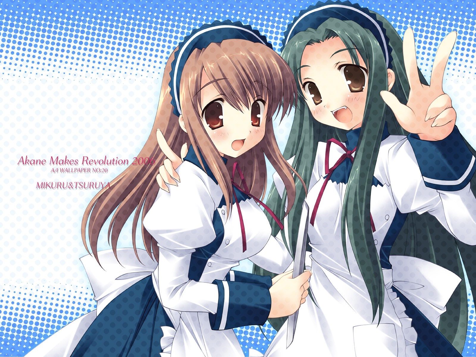 Mikuru and Itsuki from The Melancholy of Haruhi Suzumiya HD Wallpaper