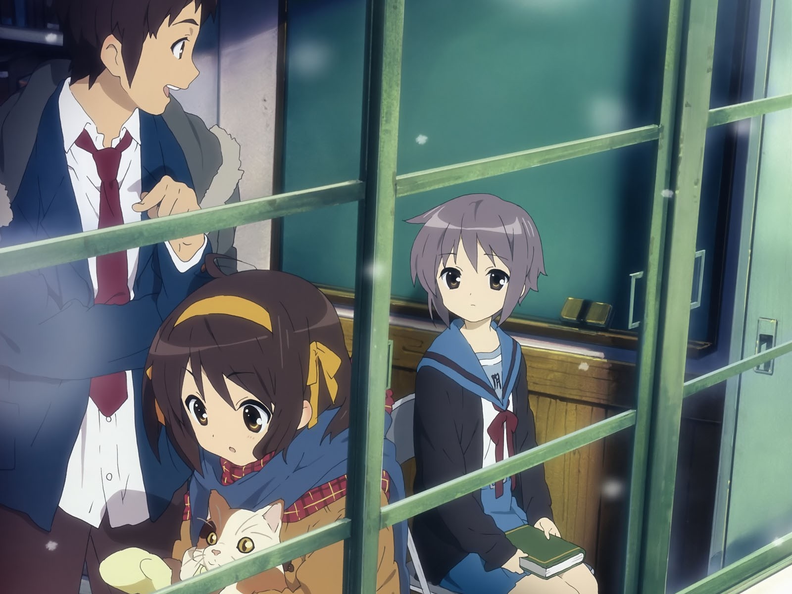 The Melancholy of Haruhi Suzumiya screenshot HD Wallpaper